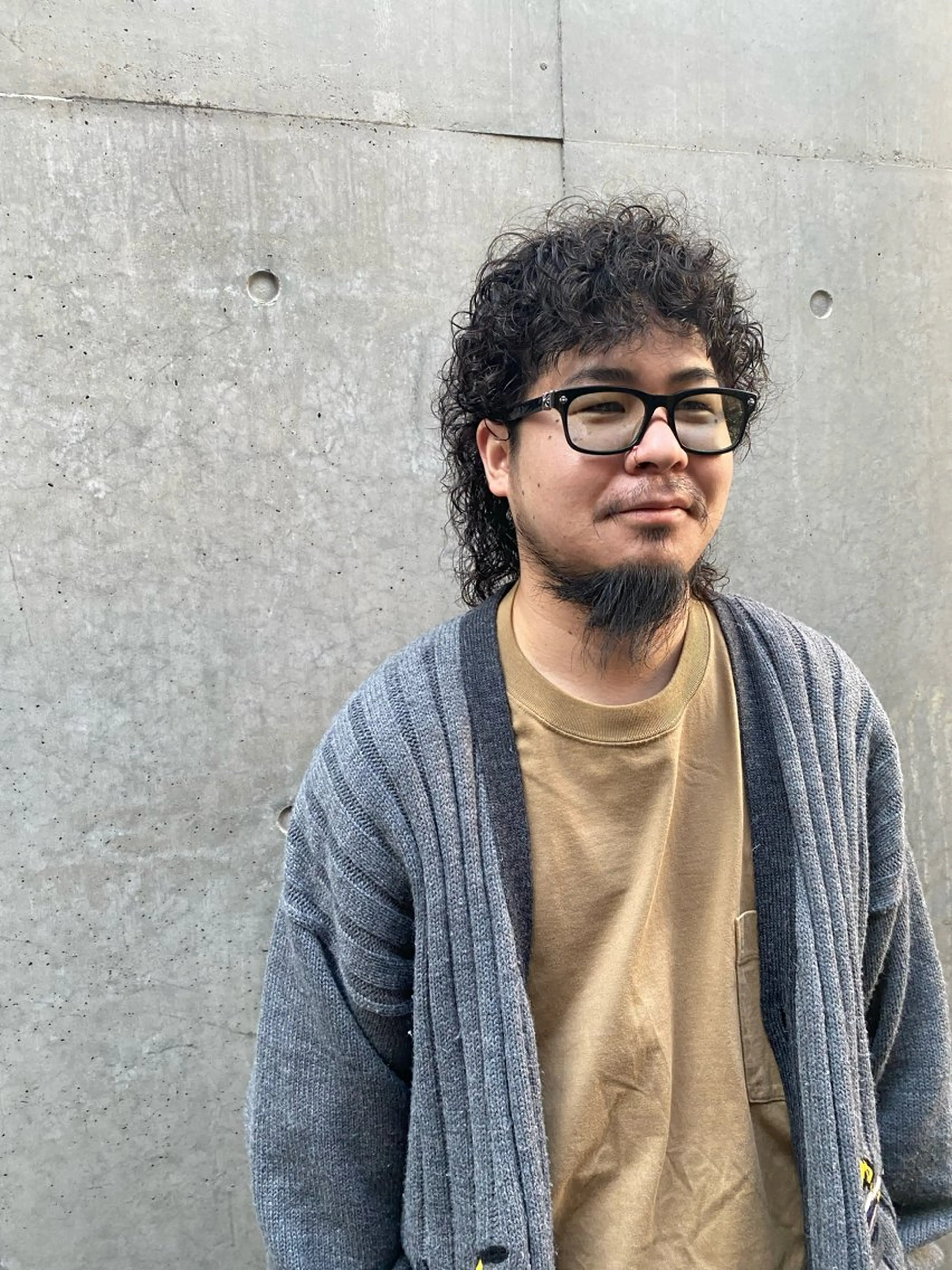 セミロング パーマ メンズ カット パーマ 菊池大一 溝の口パーマのヘアスタイル