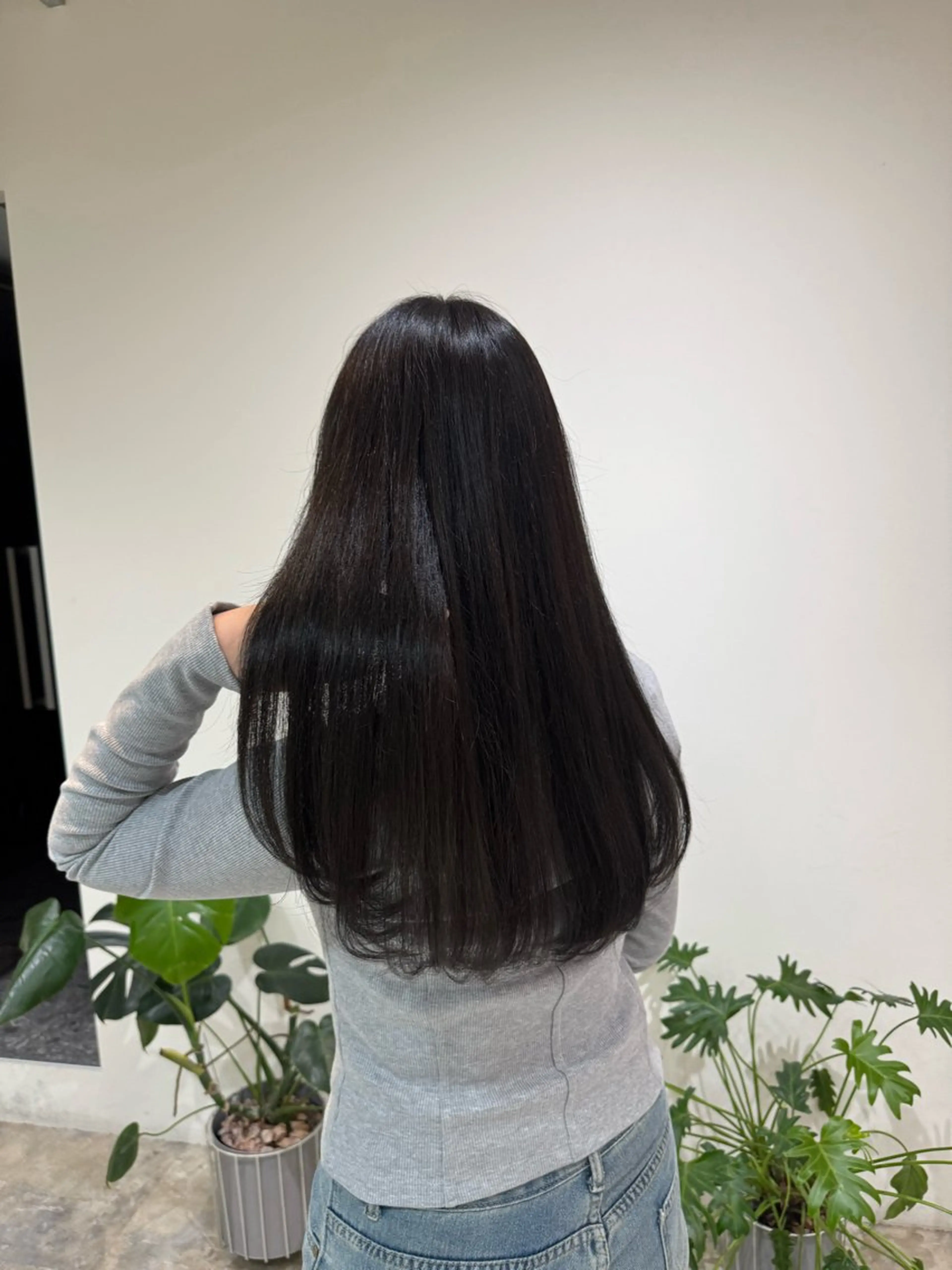 ロング カラー レイヤーカット💎 髪質改善のヘアスタイル