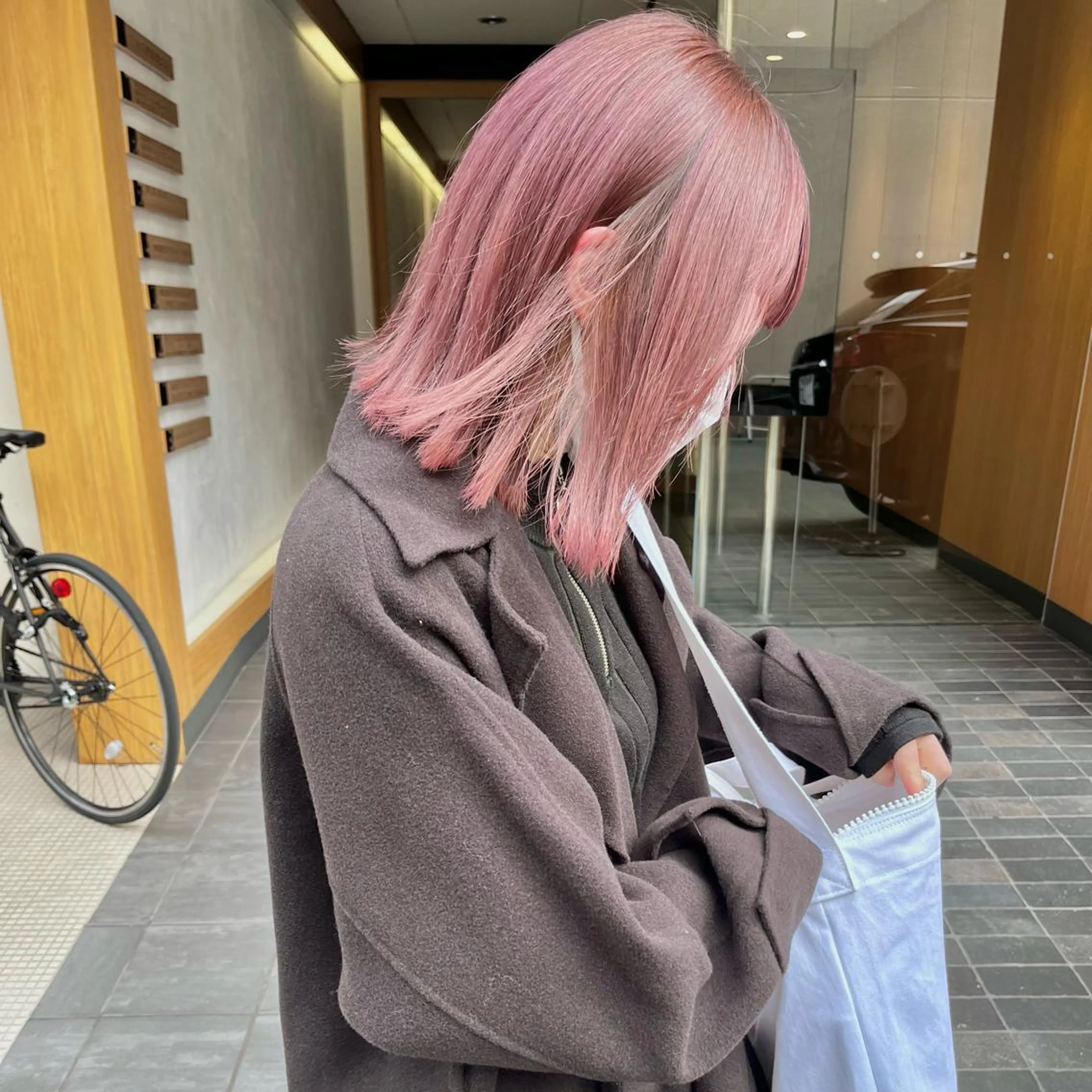 ミディアム カラー 堺 鳳 ママ美容師 yukariのヘアスタイル