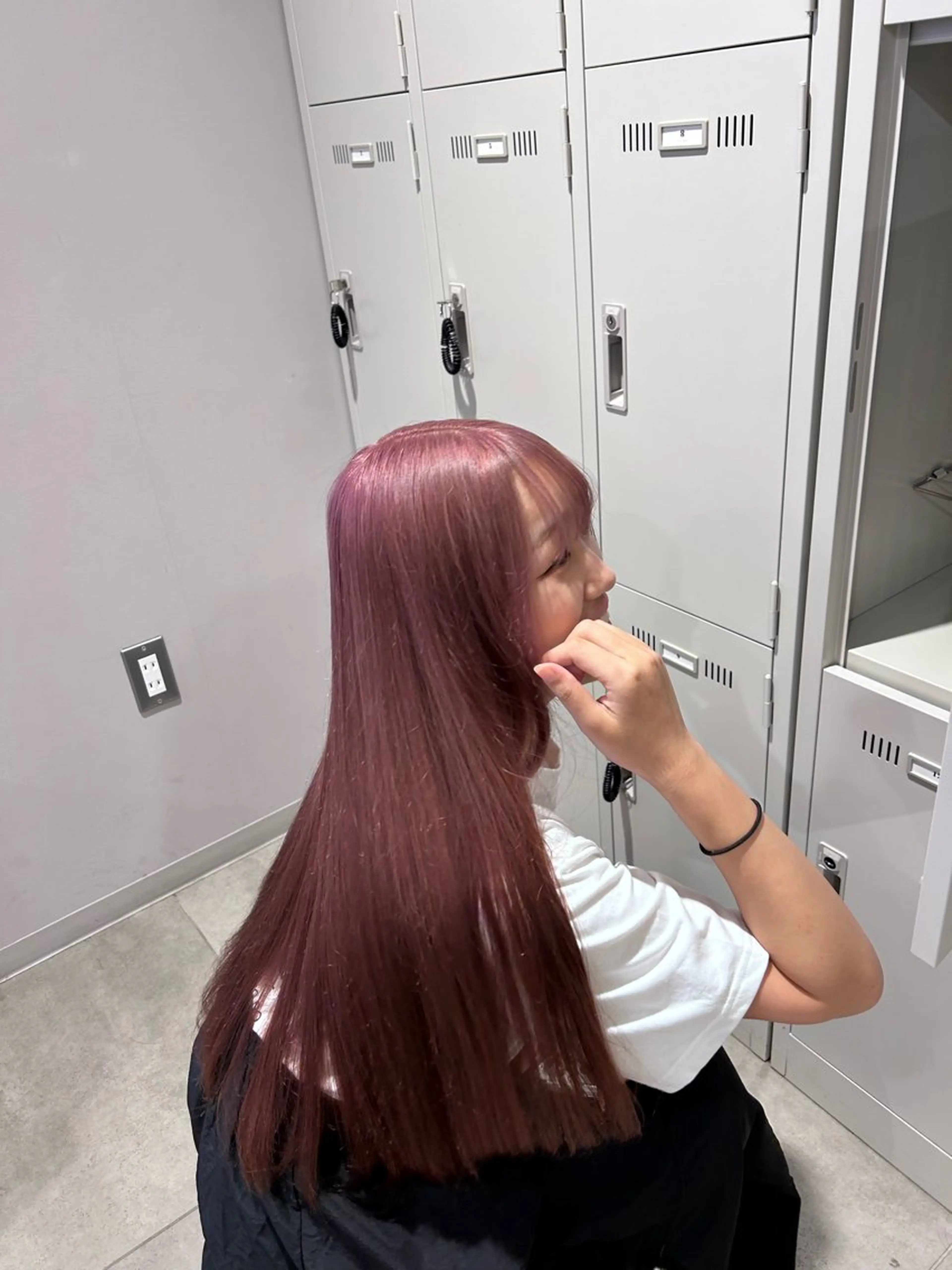 カラー ヘアカラー トリートメント 透明感ベージュ🤎 ナチュラルレイヤーのヘアスタイル