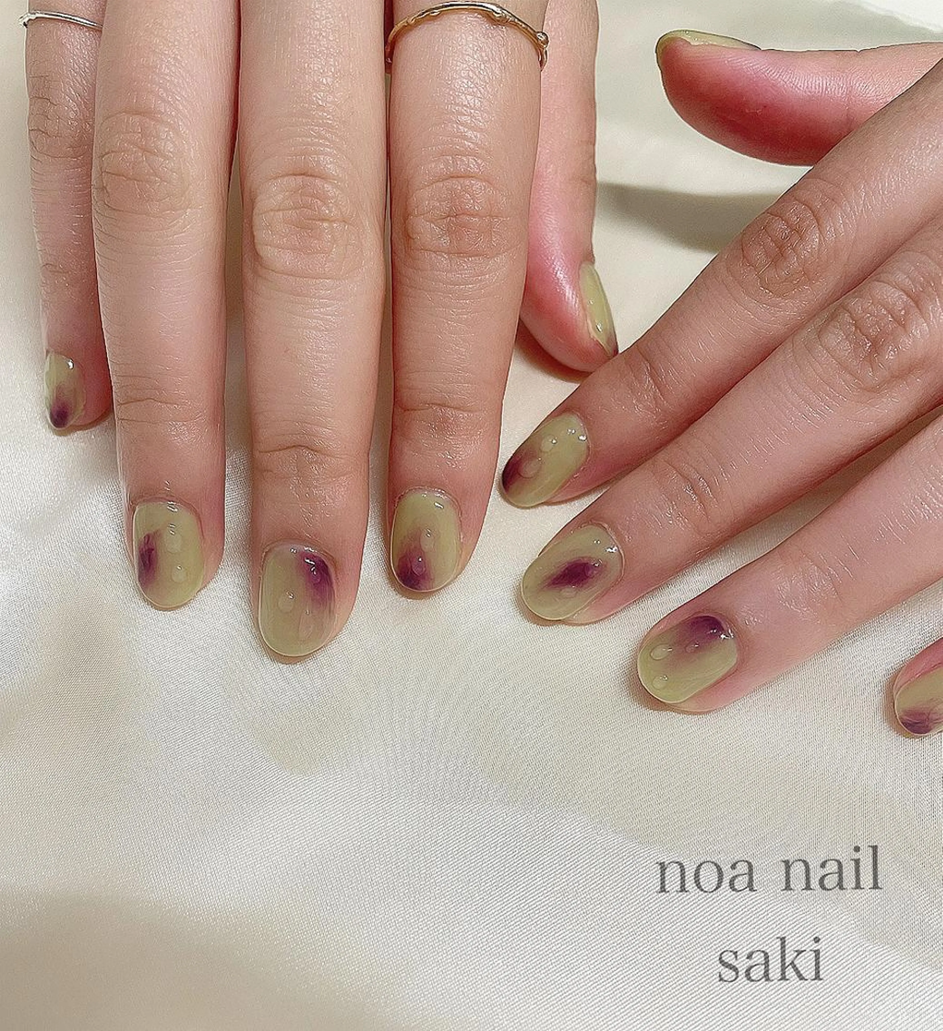 ネイル アートネイル オーロラネイル ジェルネイル 氷ネイル・うるうるネイル ミラーネイル ショートネイル専門店 noaのネイルデザイン