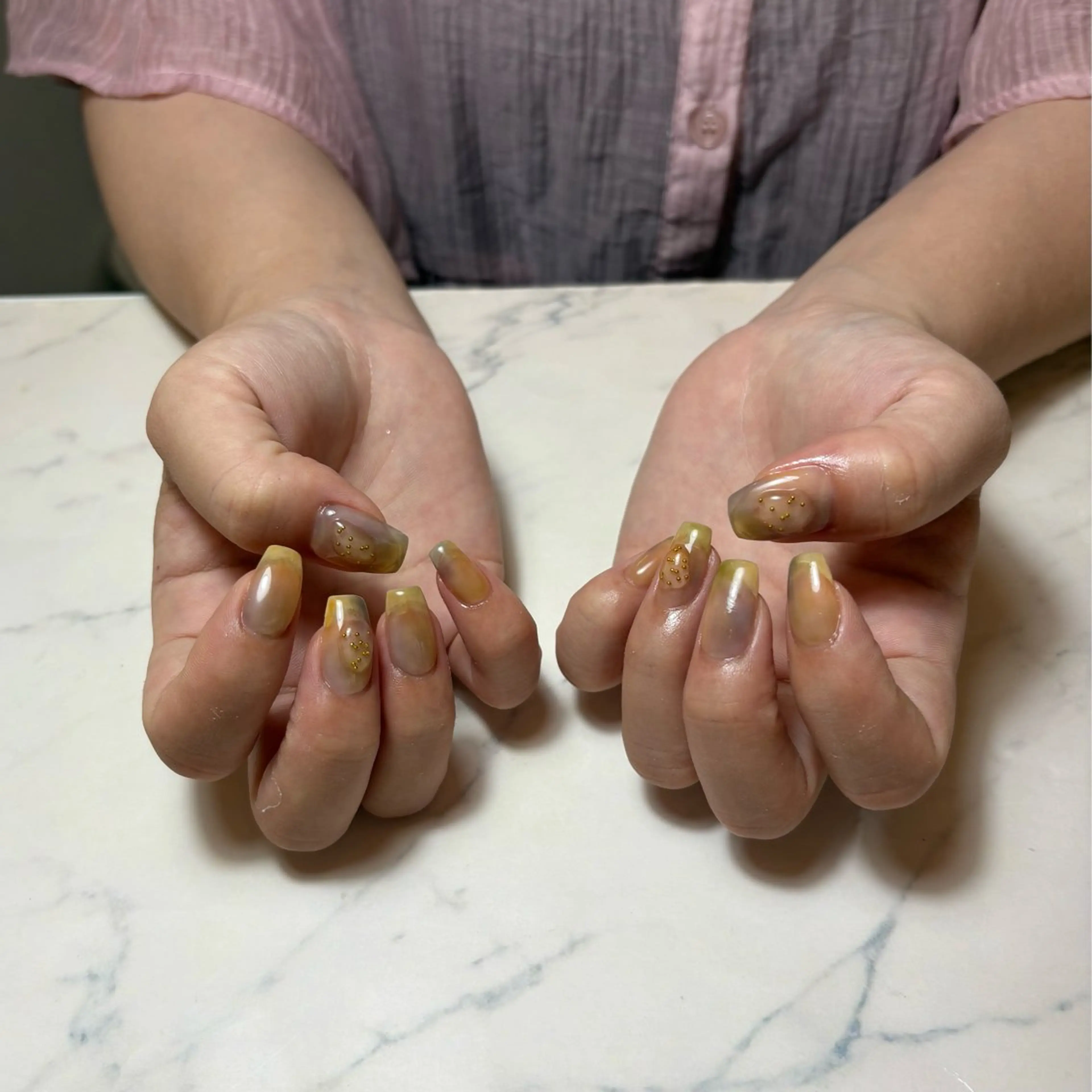 ネイル ニュアンスネイル 💫 さりのネイルデザイン