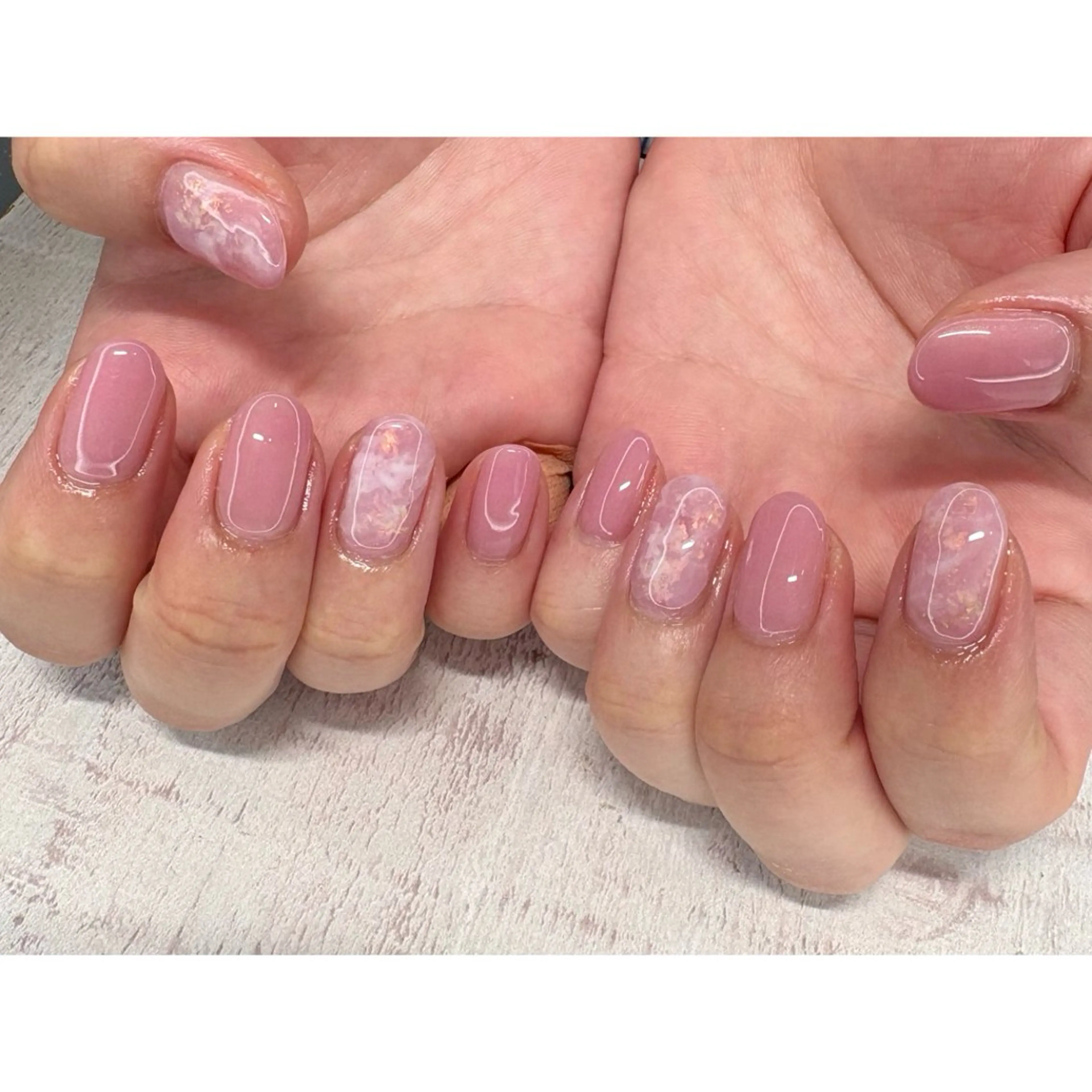 ネイル ハンドネイル 𖡼 yumenoのネイルデザイン