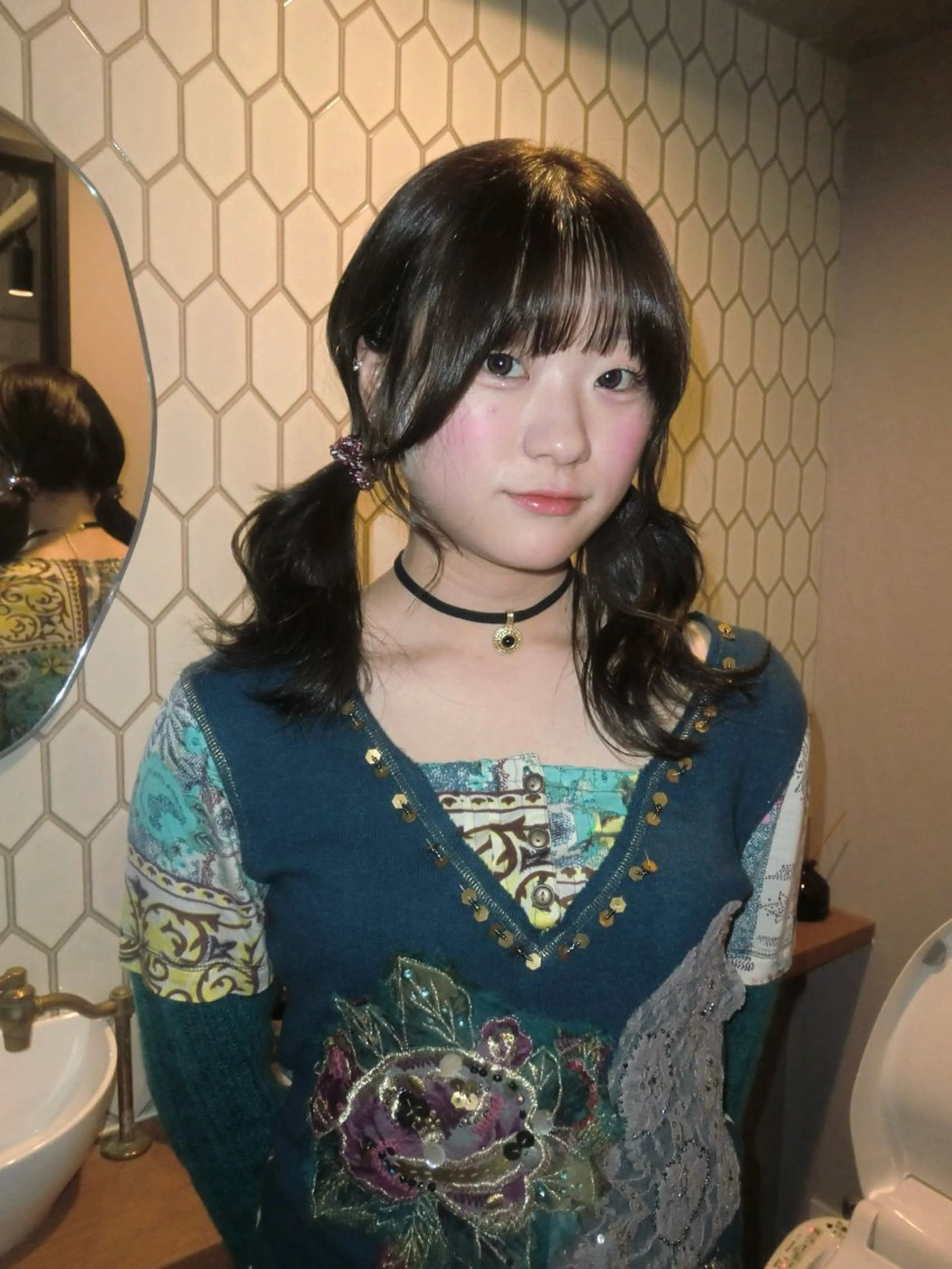 セミロング カラー Elilume MIYUのヘアスタイル