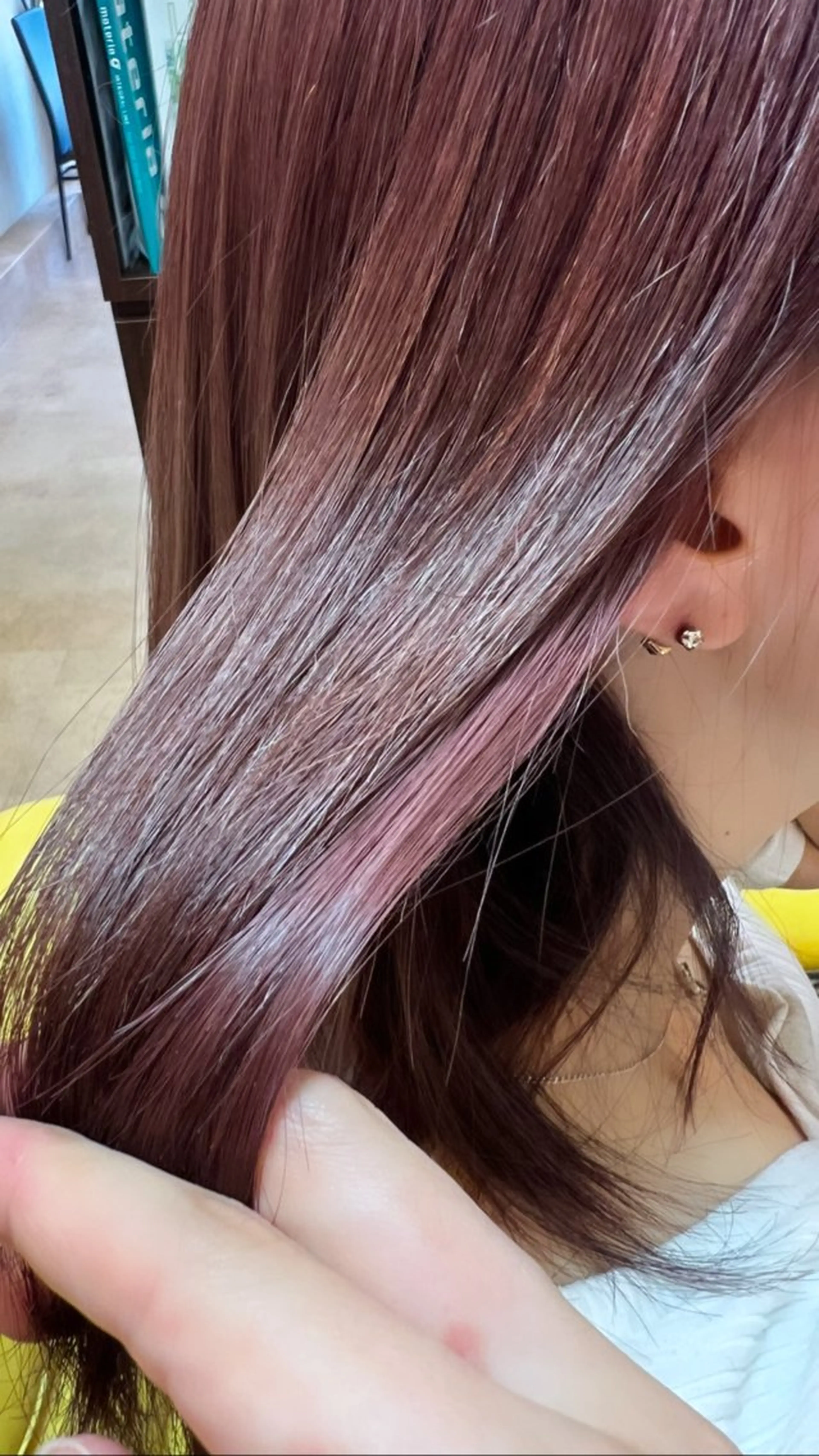 ミディアム カラー ヘアアレンジ ヘアカラー トリートメント hair  bh.maara所属・bh.maara デザイン／ハイトーンのヘアスタイル