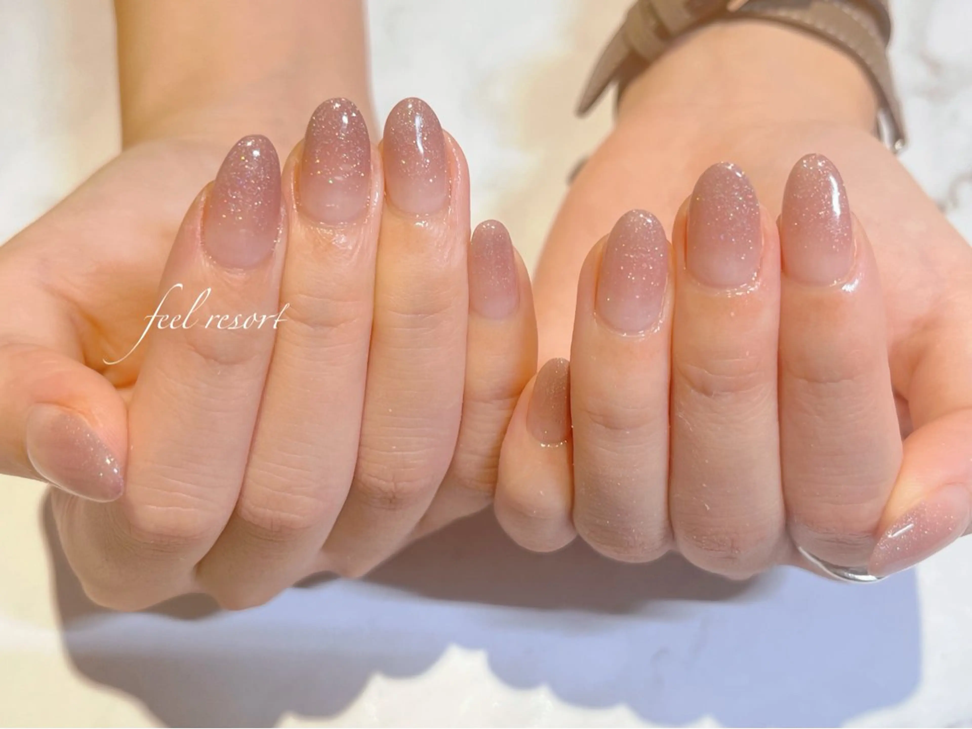 ネイル 長さ出し フットネイル フレンチネイル ジェルネイル ガラスフレンチ Lien（リアン） 銀座駅6分のネイルデザイン