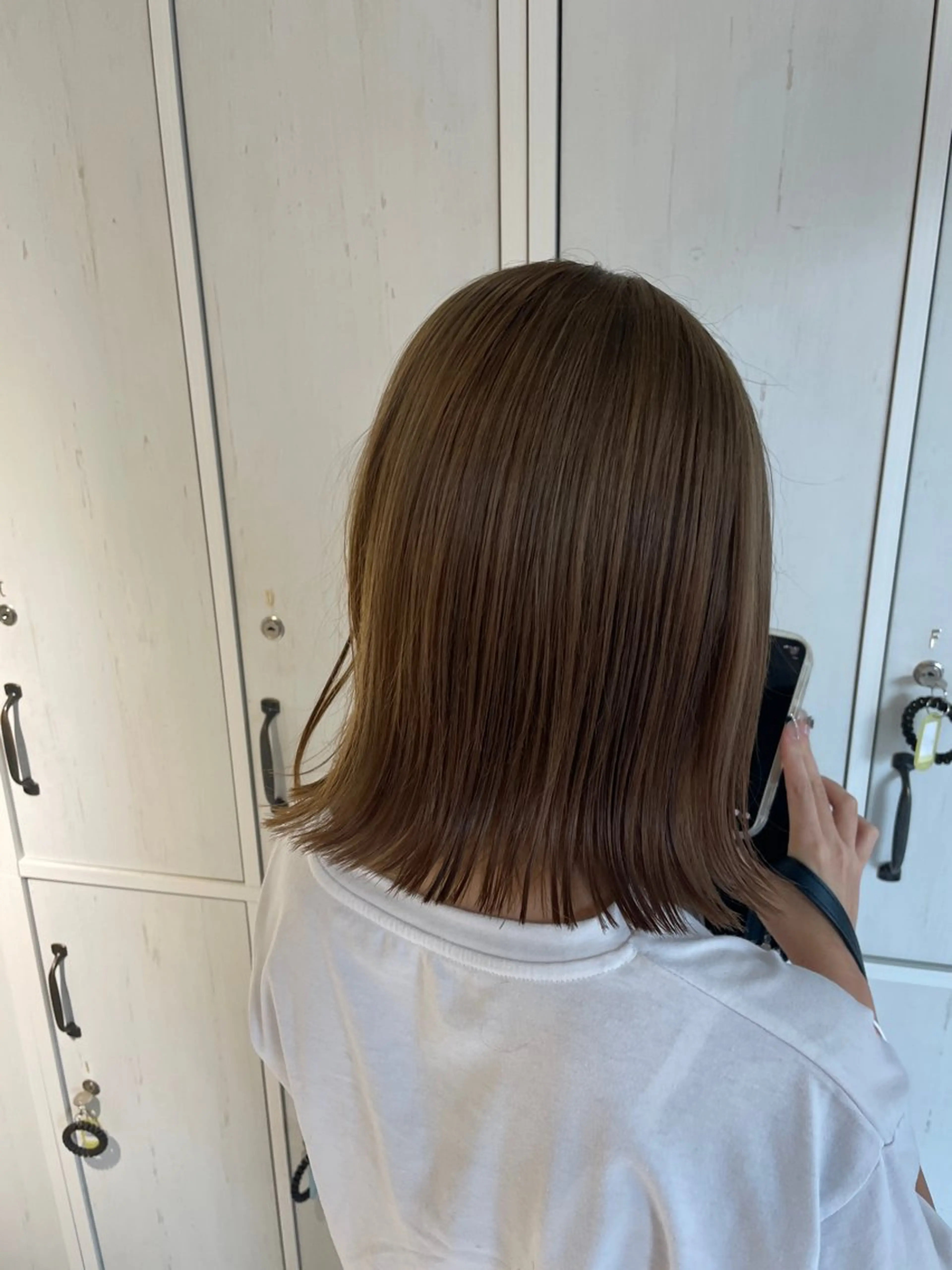 ミディアム カット ヘアカラー トリートメント le. pidorgeのヘアスタイル