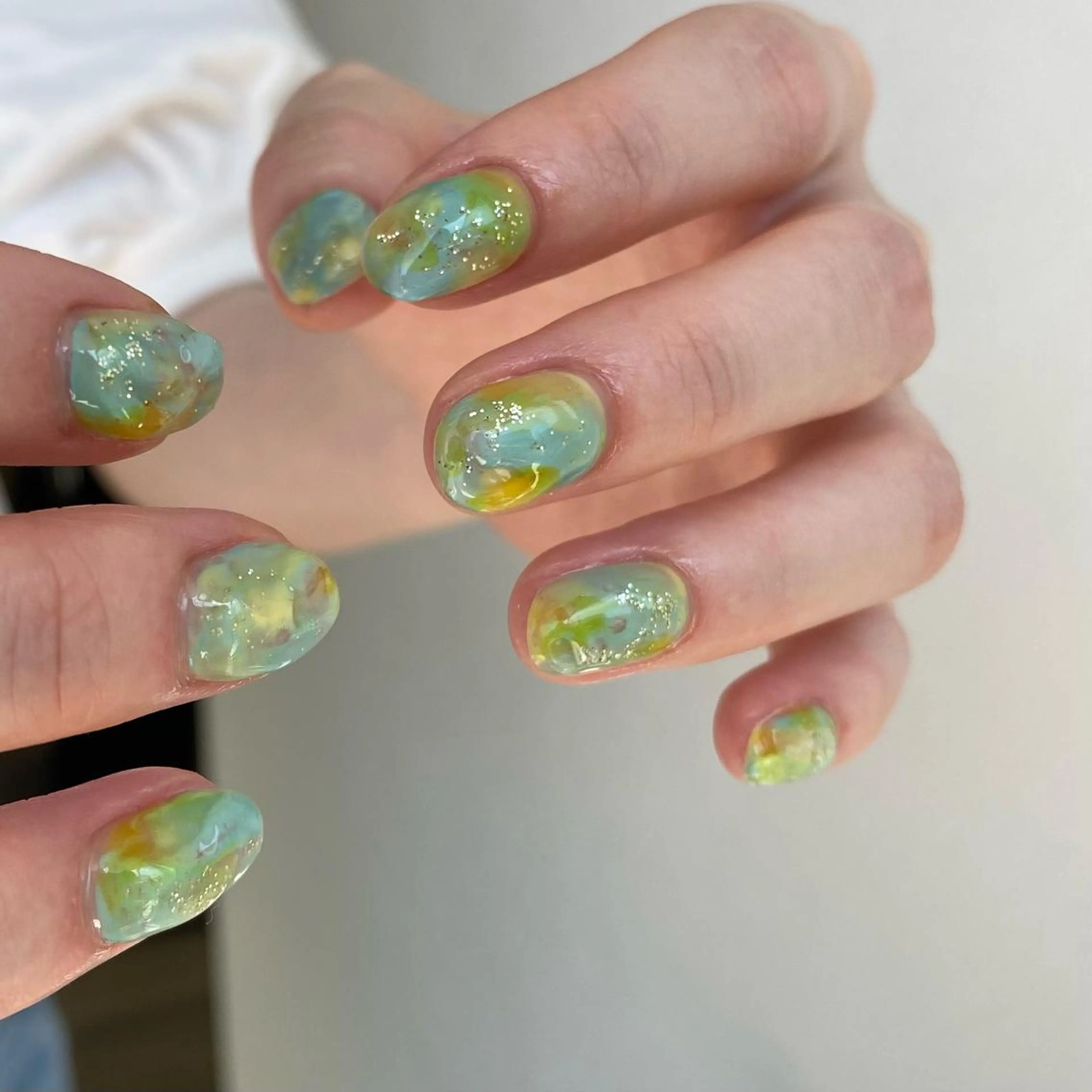 ネイル オーロラネイル マグネットネイル ニュアンスネイル オフィスネイル シンプルネイル ハンドネイル 草加ニュアンスネイル 🌚hersのネイルデザイン