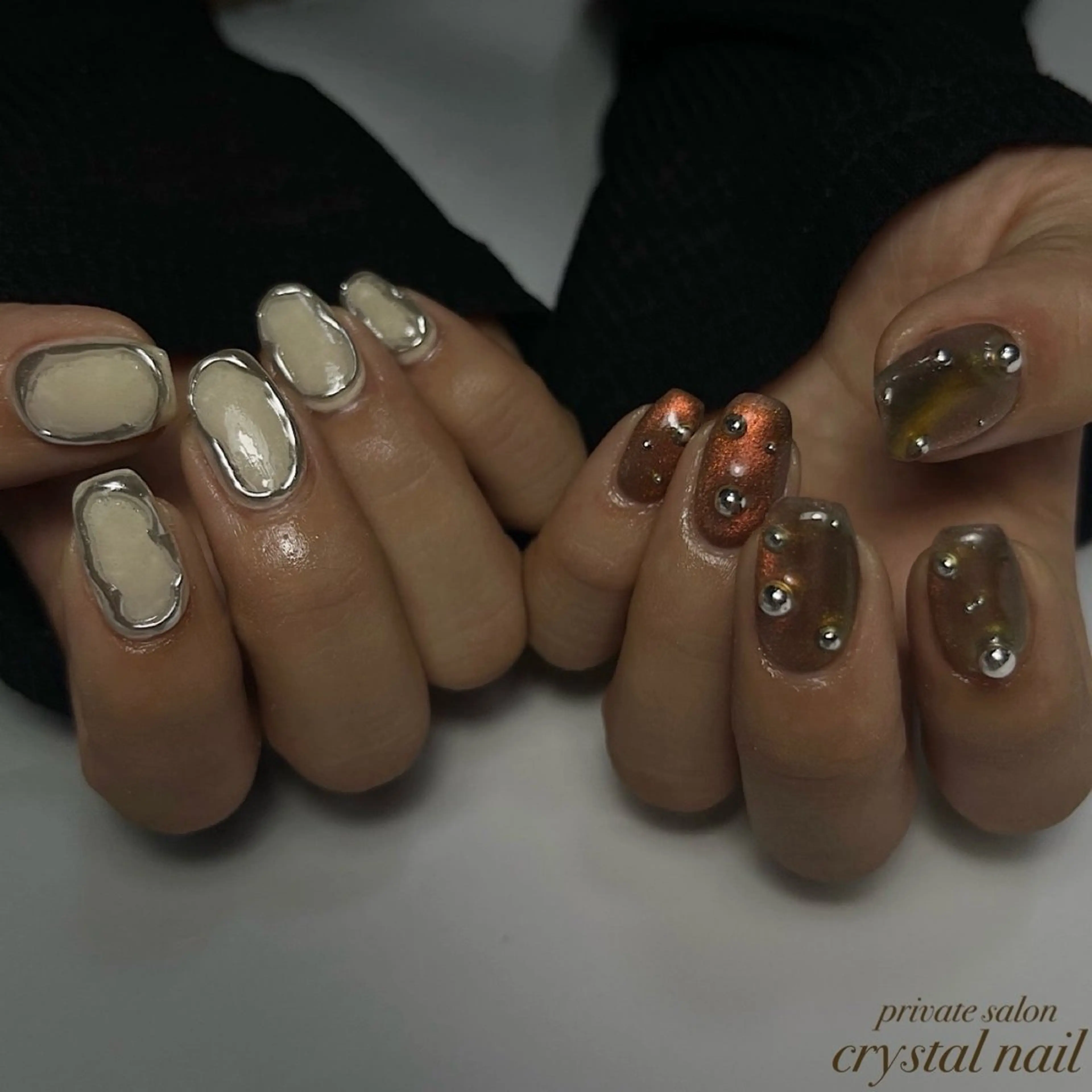 ネイル ニュアンスネイル Crystal Nailのネイルデザイン