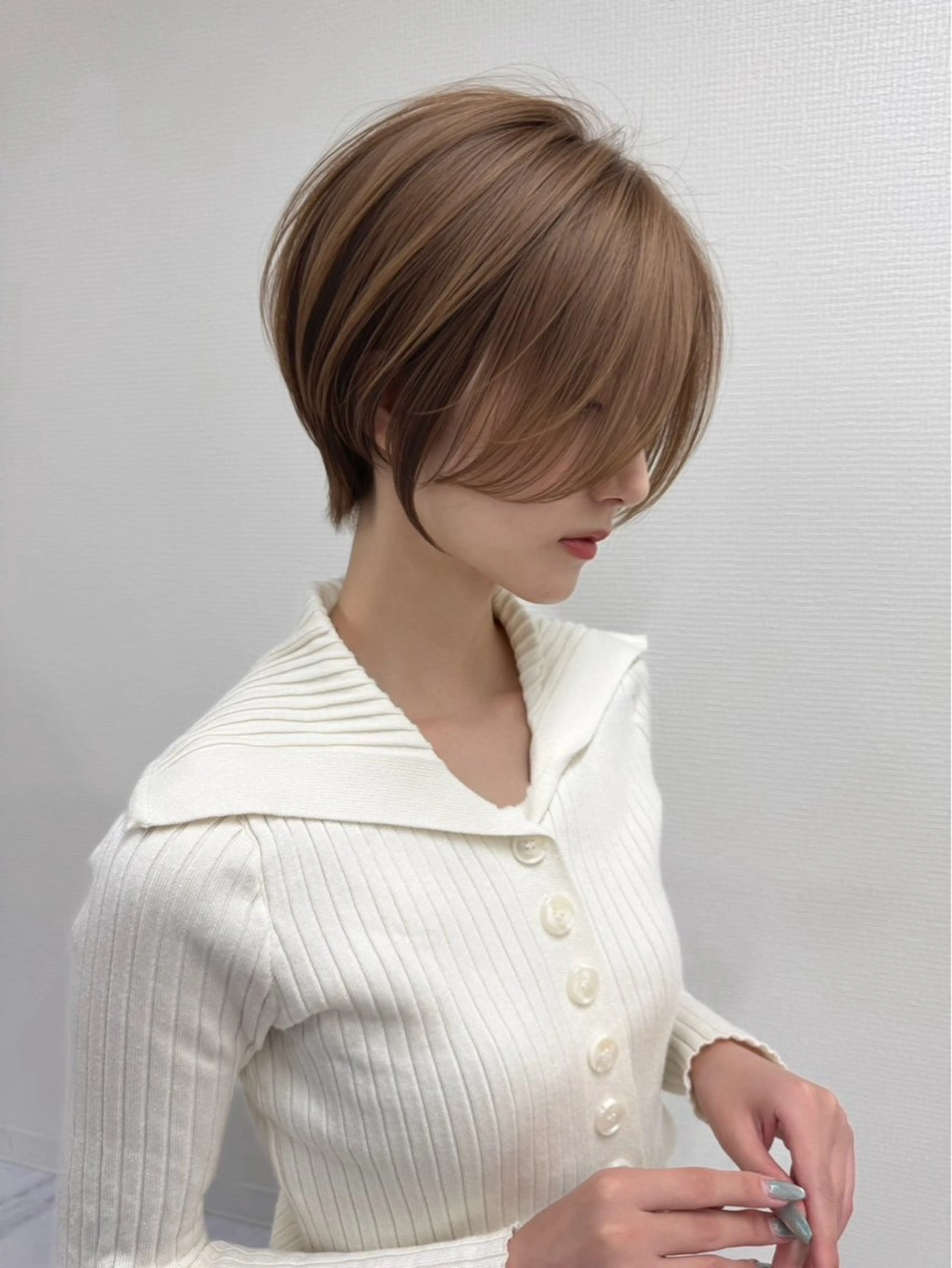 ショート カラー ヘアカラー トリートメント 🎀ツヤ髪×モテヘア 🎀池袋/カナエのヘアスタイル