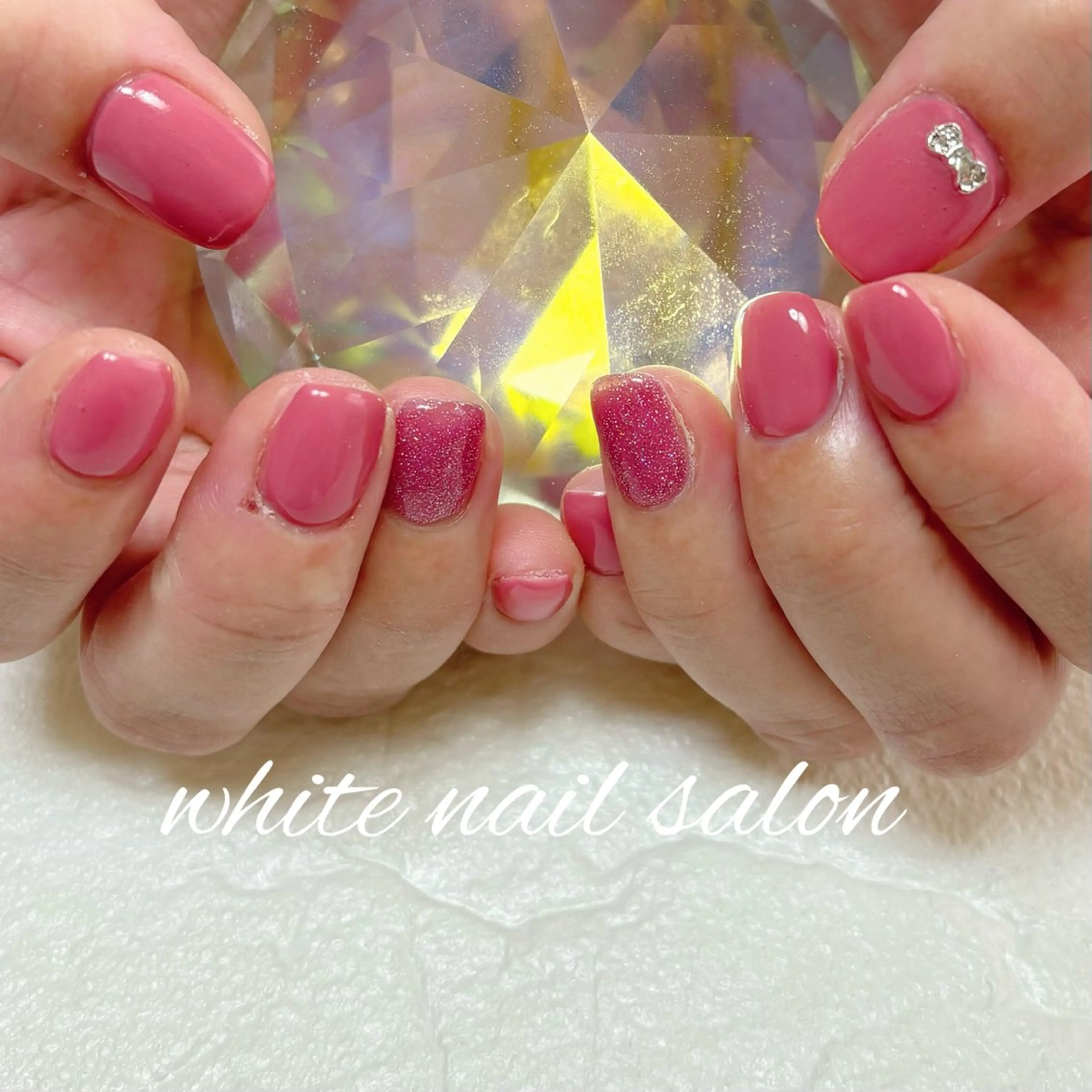 ネイル フットネイル シンプルネイル white nail salonのネイルデザイン