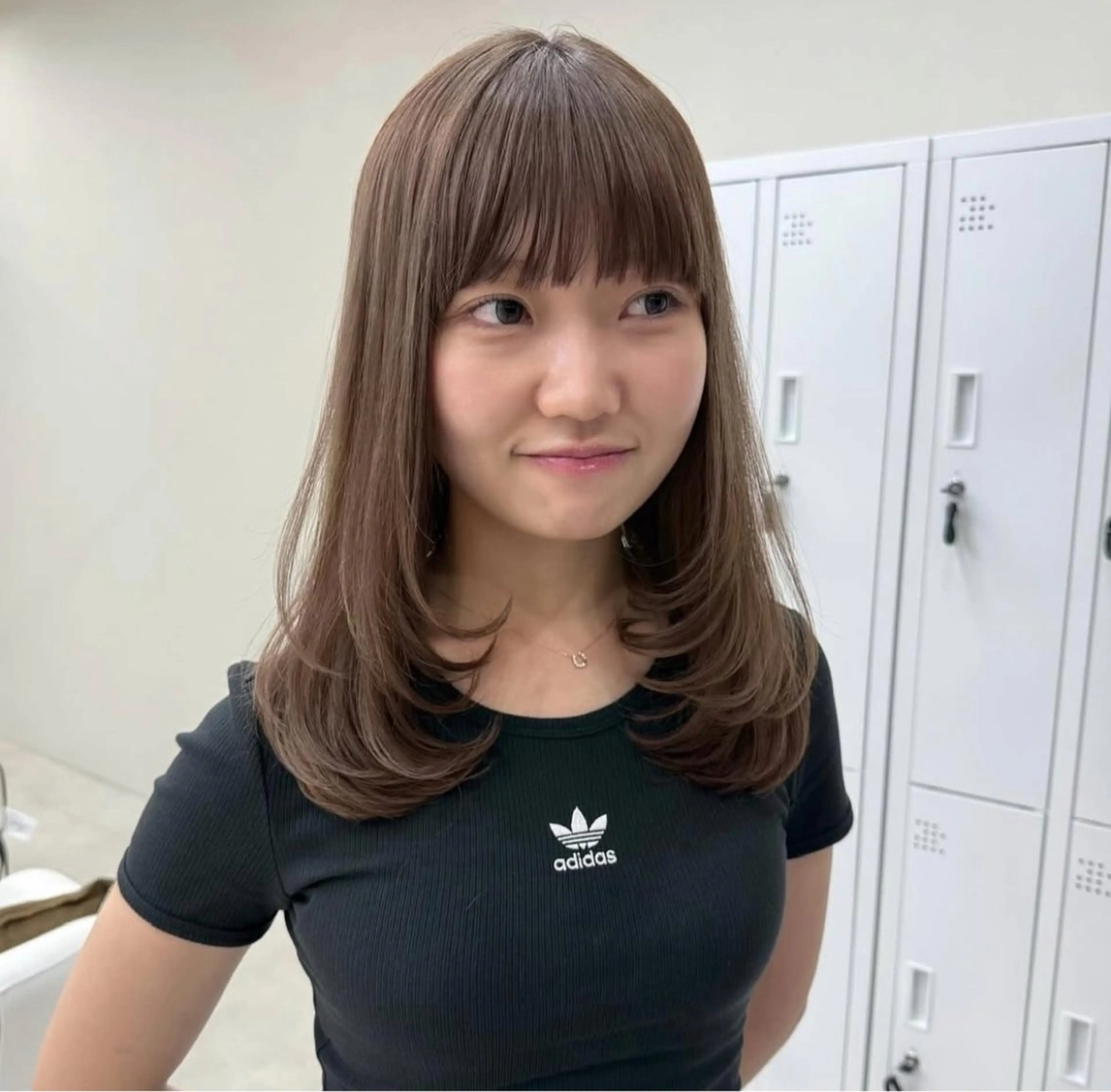 ミディアム カラー ベージュカラー レイヤーカット ボブ/レイヤー /sora🌙✨️のヘアスタイル