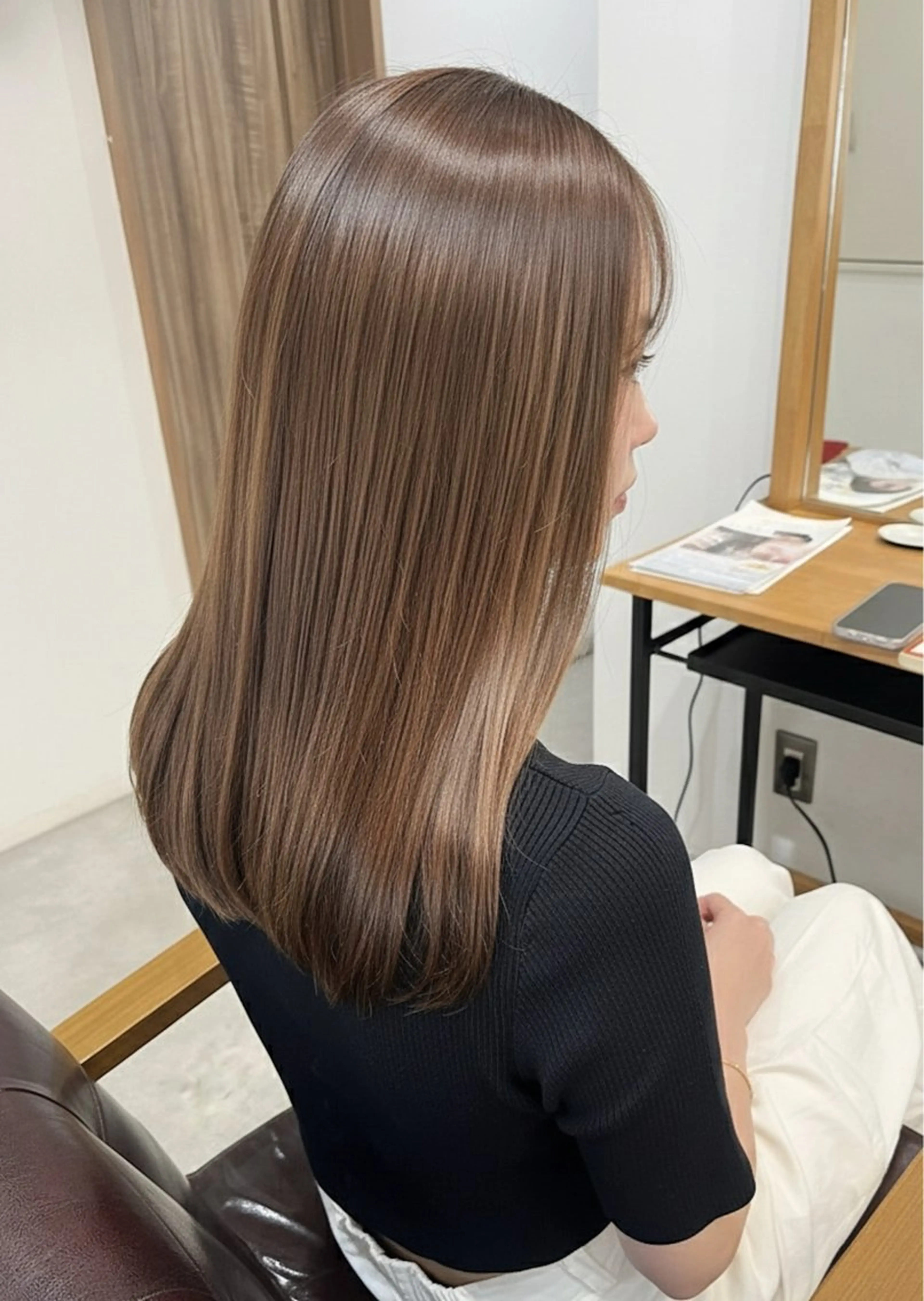 ミディアム 髪質改善 ヘアカラー little心斎橋所属・美髪/髪質改善/ カラー/シャケのヘアスタイル