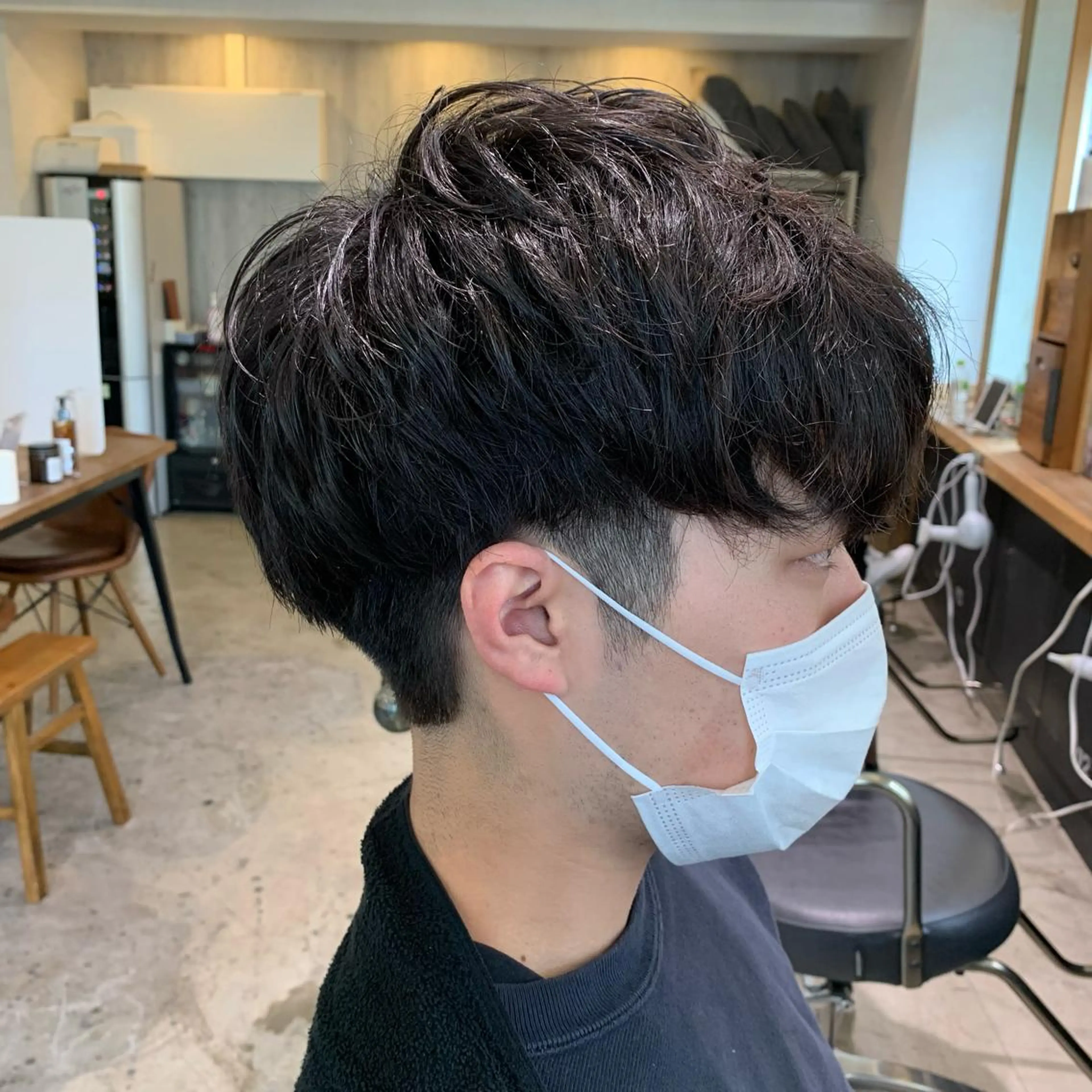 ショート パーマ メンズ カット パーマ ノグチ ナツコのヘアスタイル