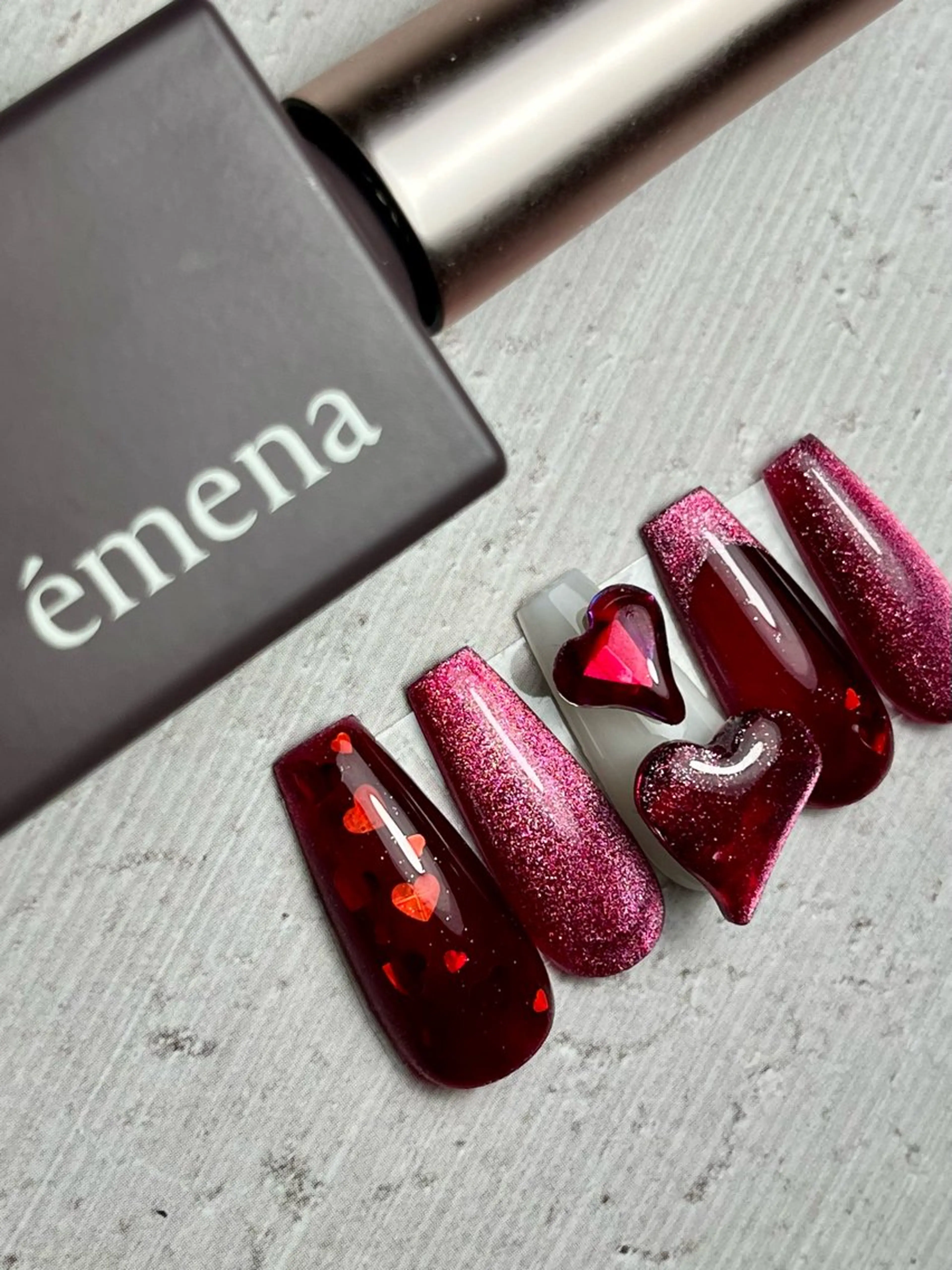 ネイル バレンタイン ハンドネイル kupu所属・ネイルサロン kupuのネイルデザイン