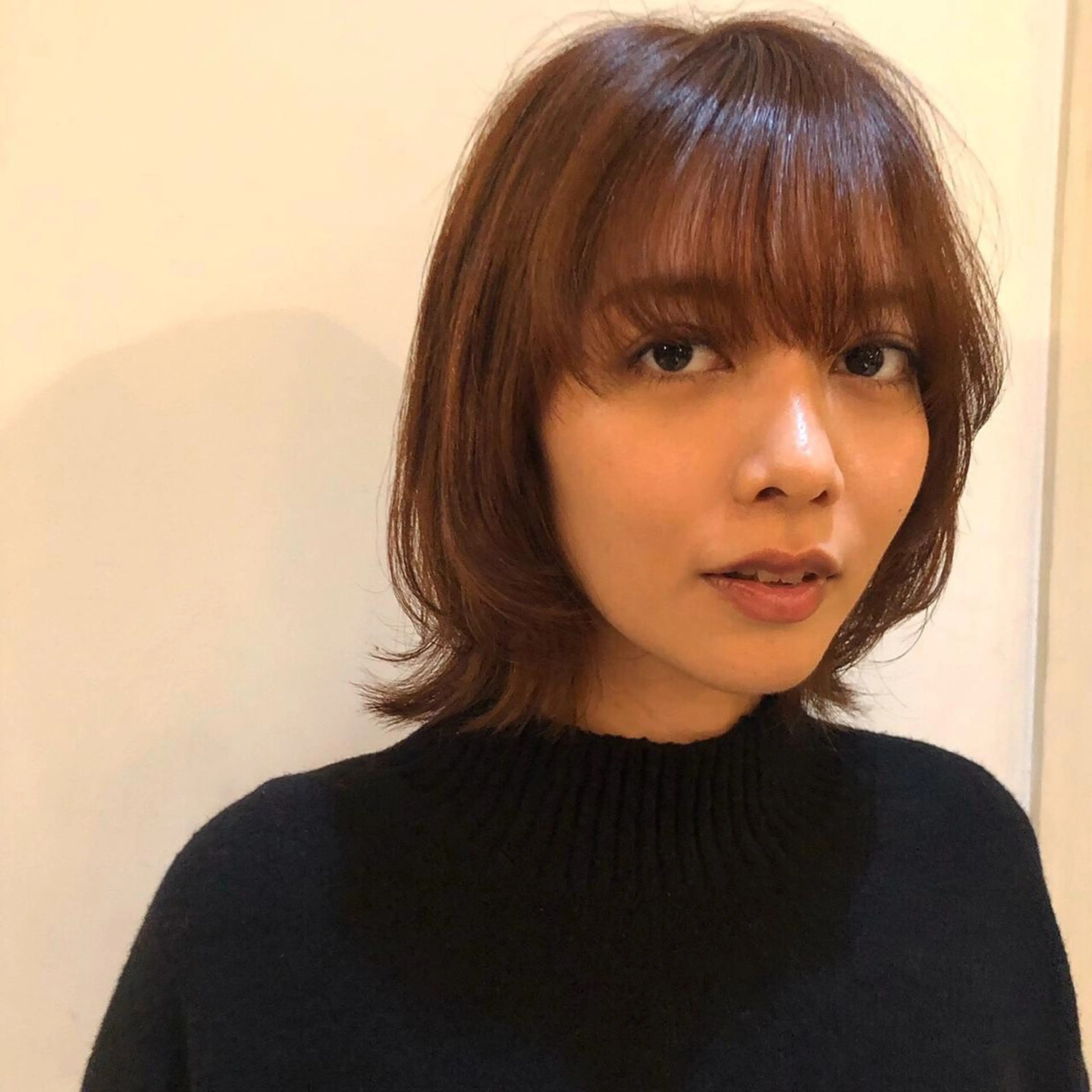 ミディアム カラー eri kinjoのヘアスタイル