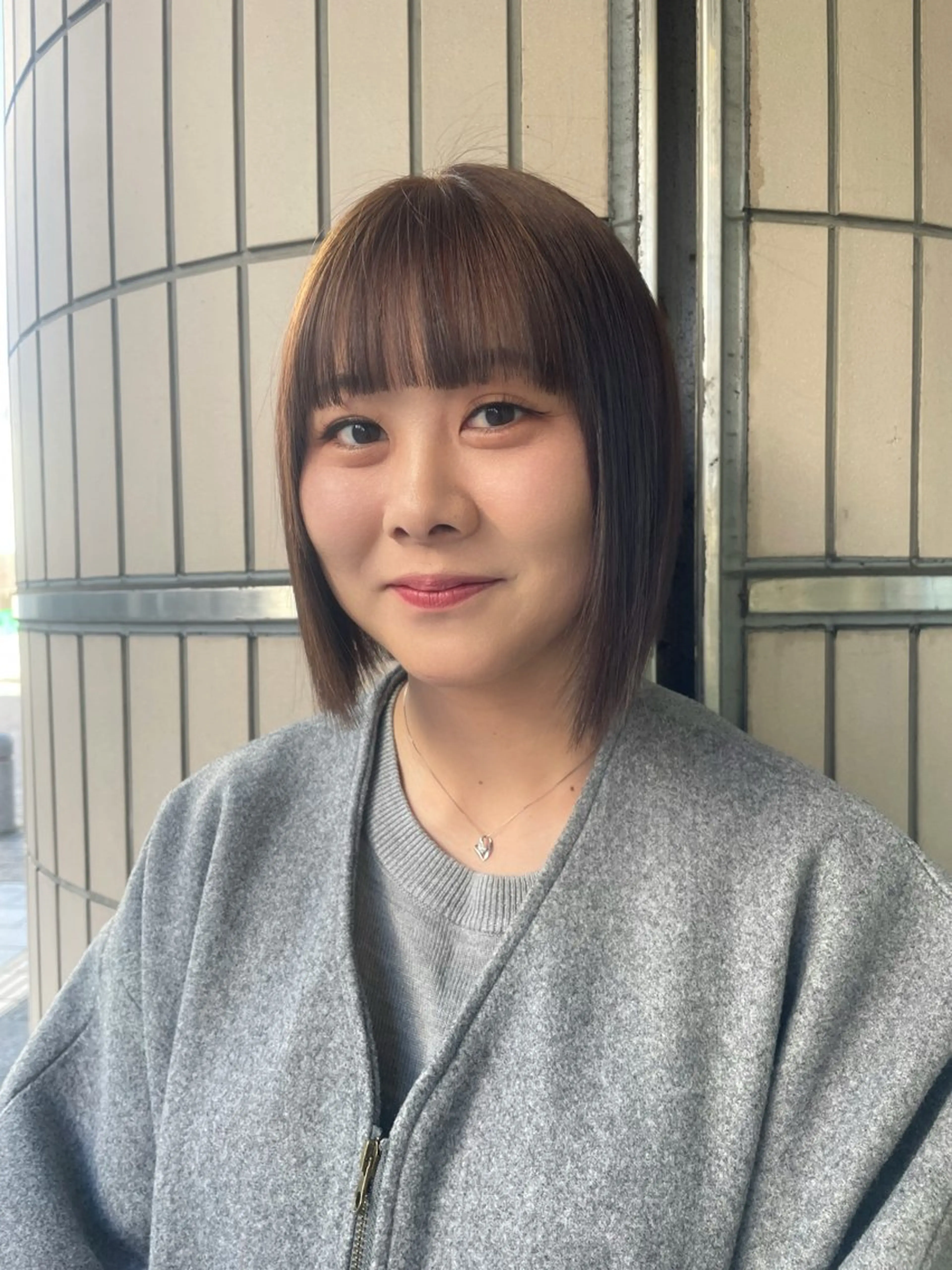 【伸ばしてる方】前髪カット+髪質改善カラー¥8800→¥6600の写真