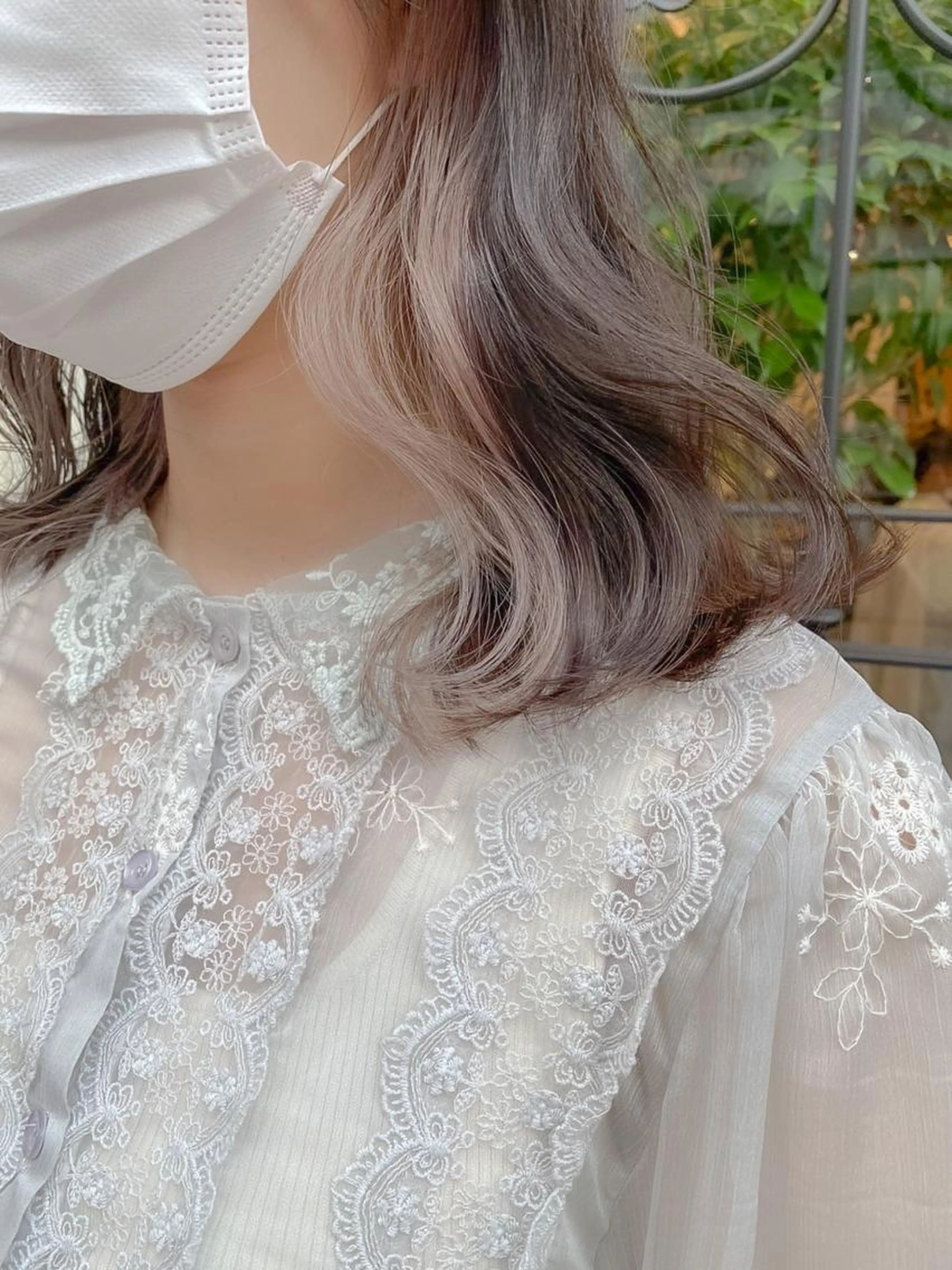 さりげなくオシャレ♪インナーカラー💗の写真