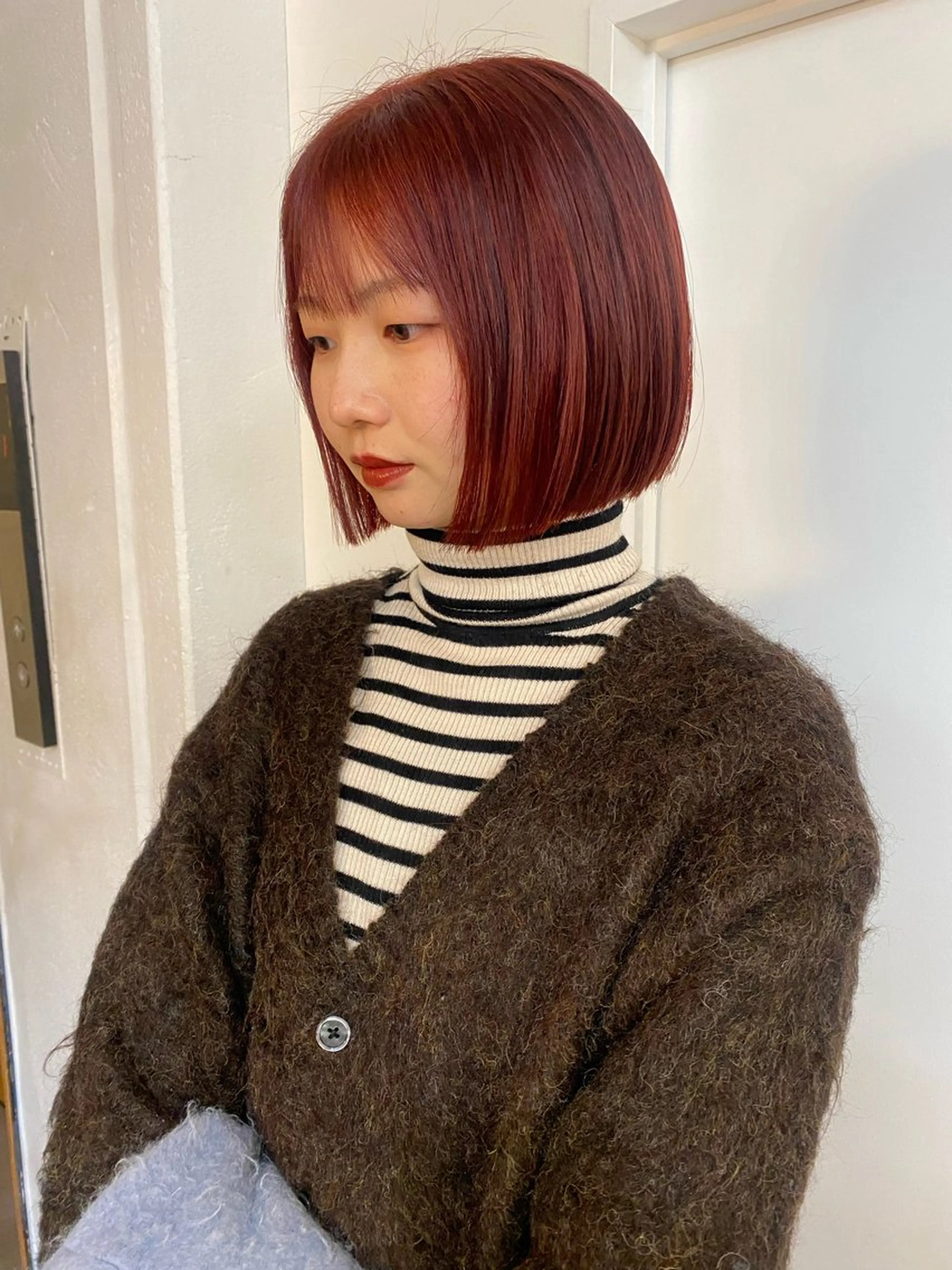 ミディアム カラー ブリーチ ダブルカラー ブリーチなしカラー ichika/福岡 /透明感カラー🤎のヘアスタイル