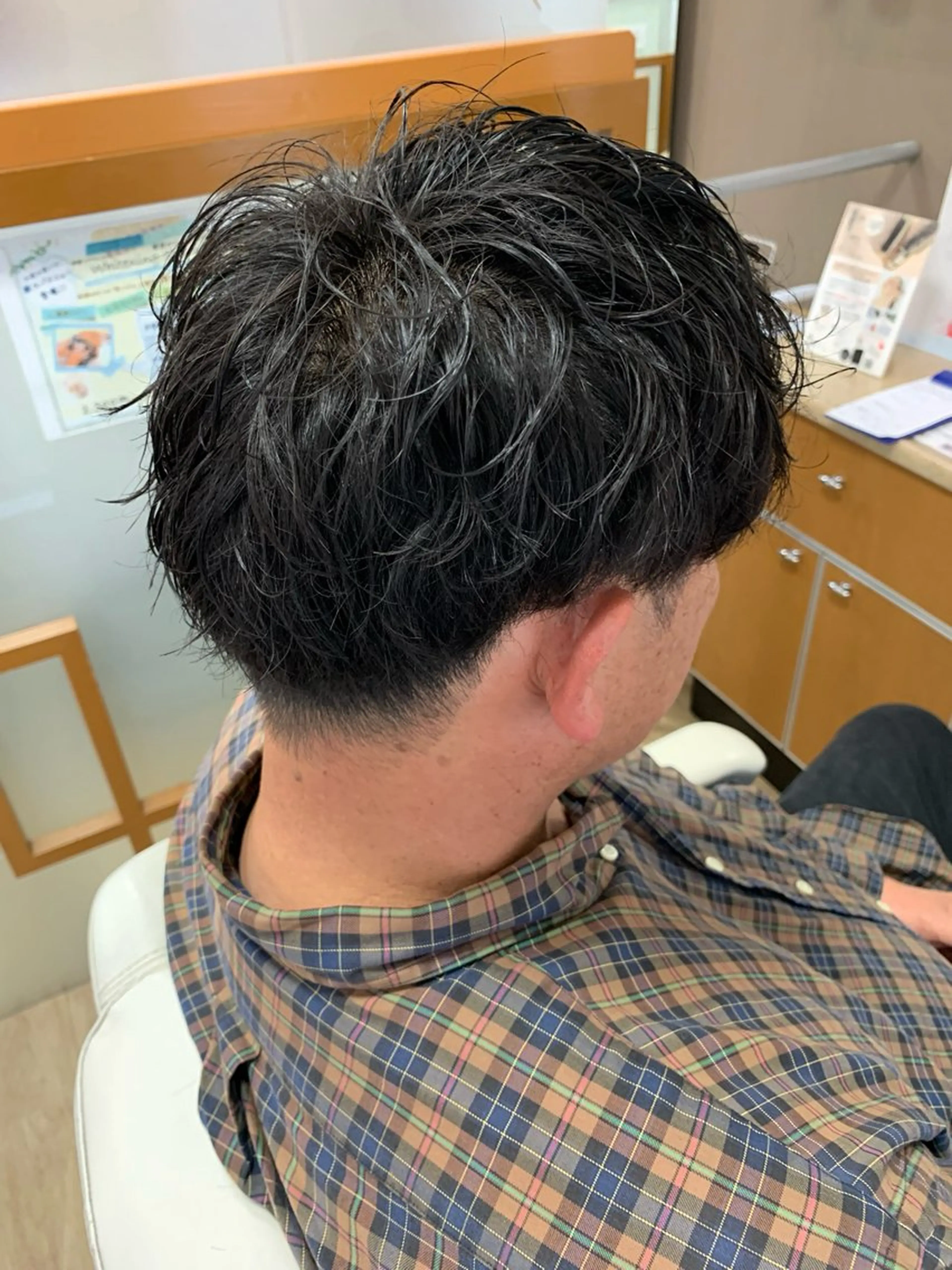 パーマ メンズ メンズパーマ カット パーマ 豊川／メンズ ／波巻きパーマ／ワダのヘアスタイル
