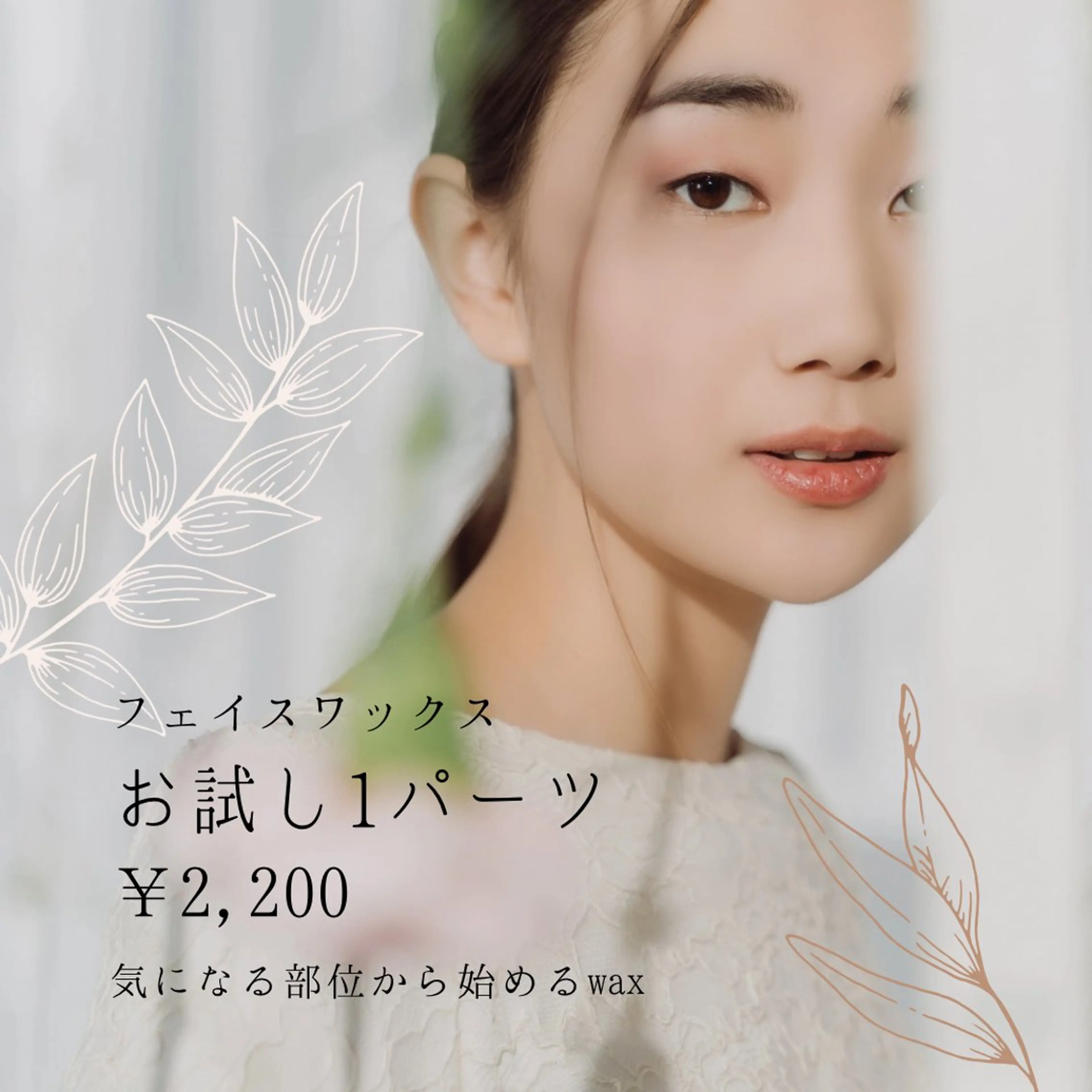 face wax 1パーツの写真