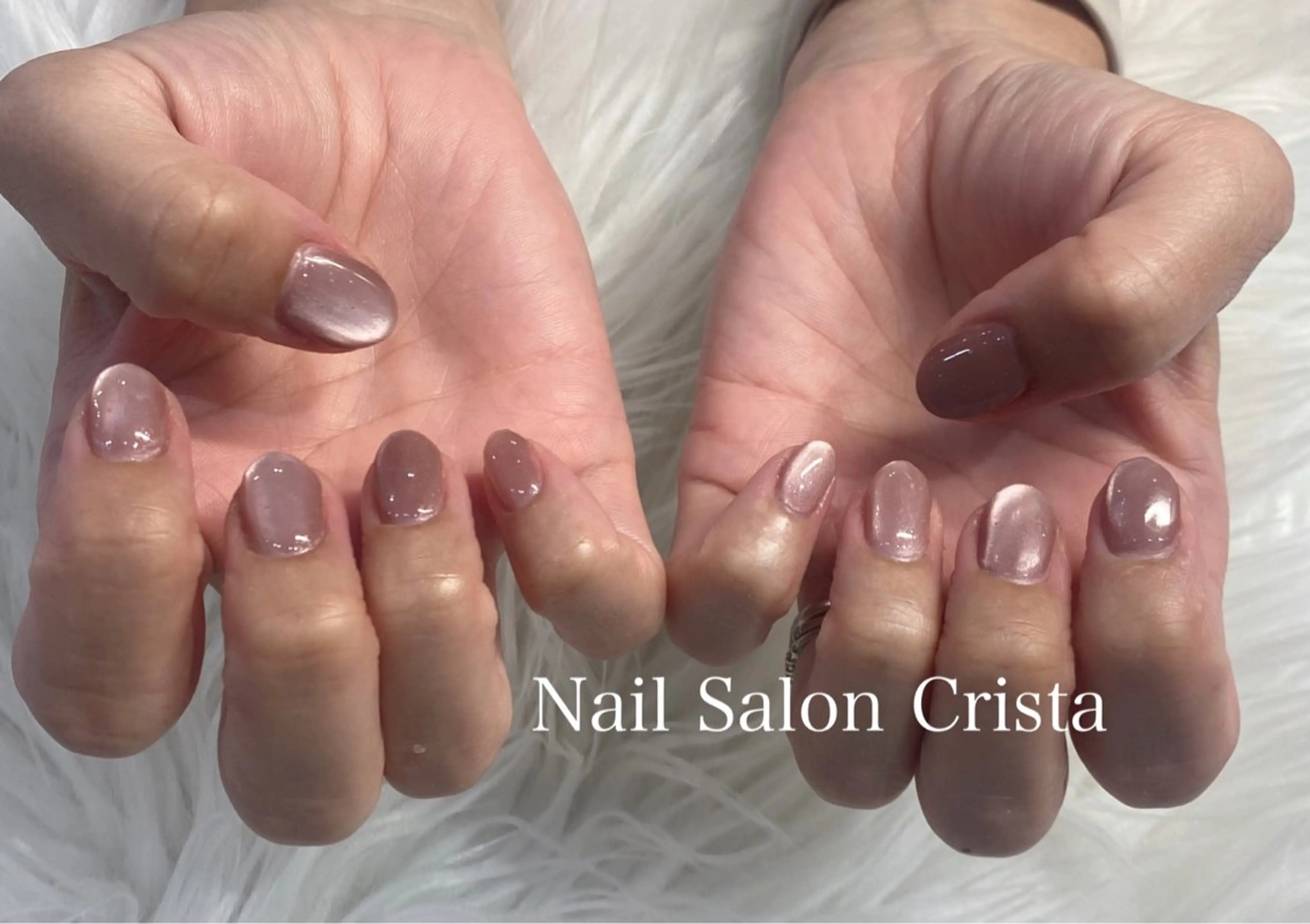 ネイル ジェルネイル マグネットネイル パラジェル ハンドネイル CRISTA所属・CRISTA MOMOのネイルデザイン