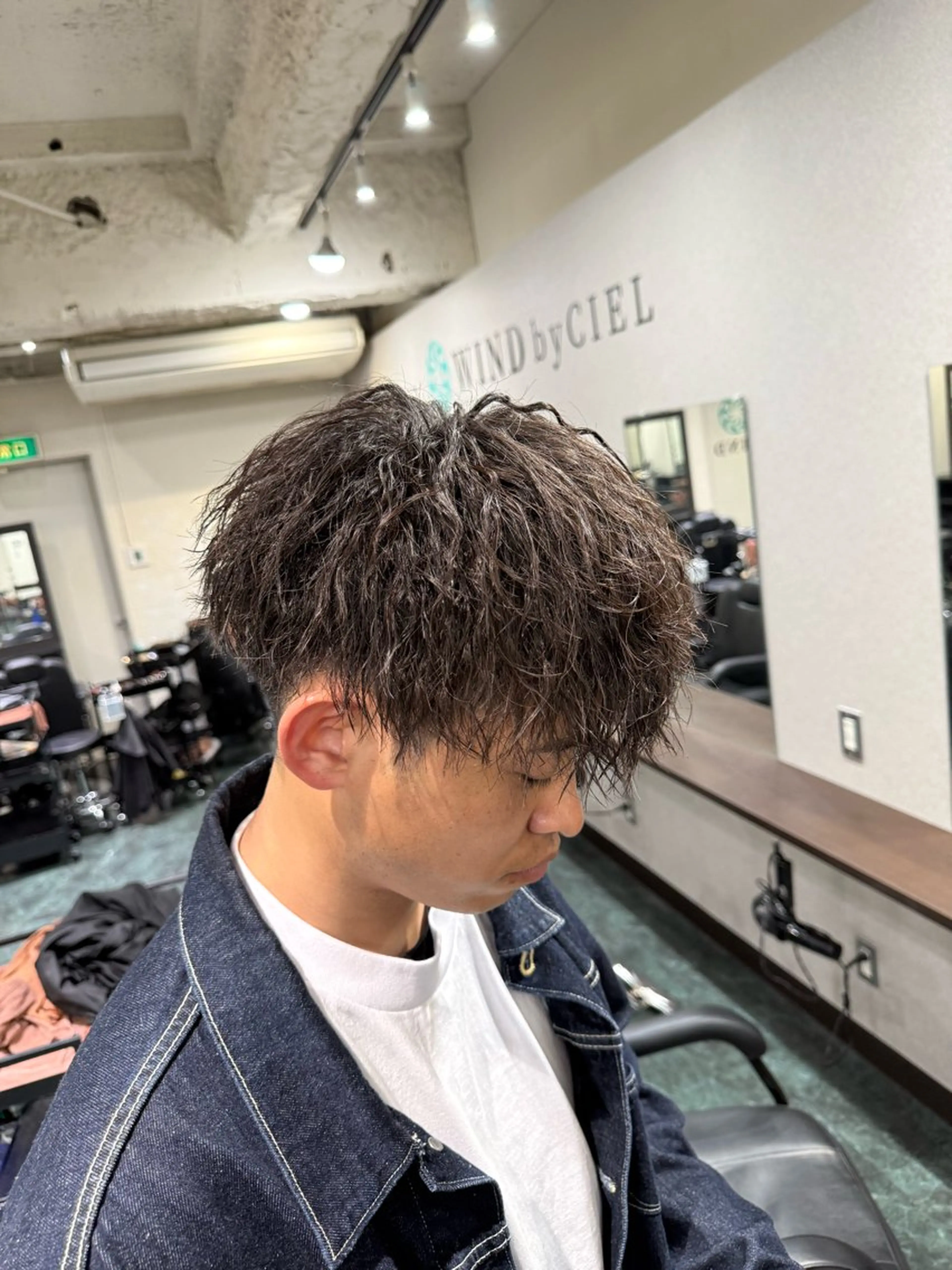 メンズ メンズパーマ カット パーマ 芝本 蓮のヘアスタイル