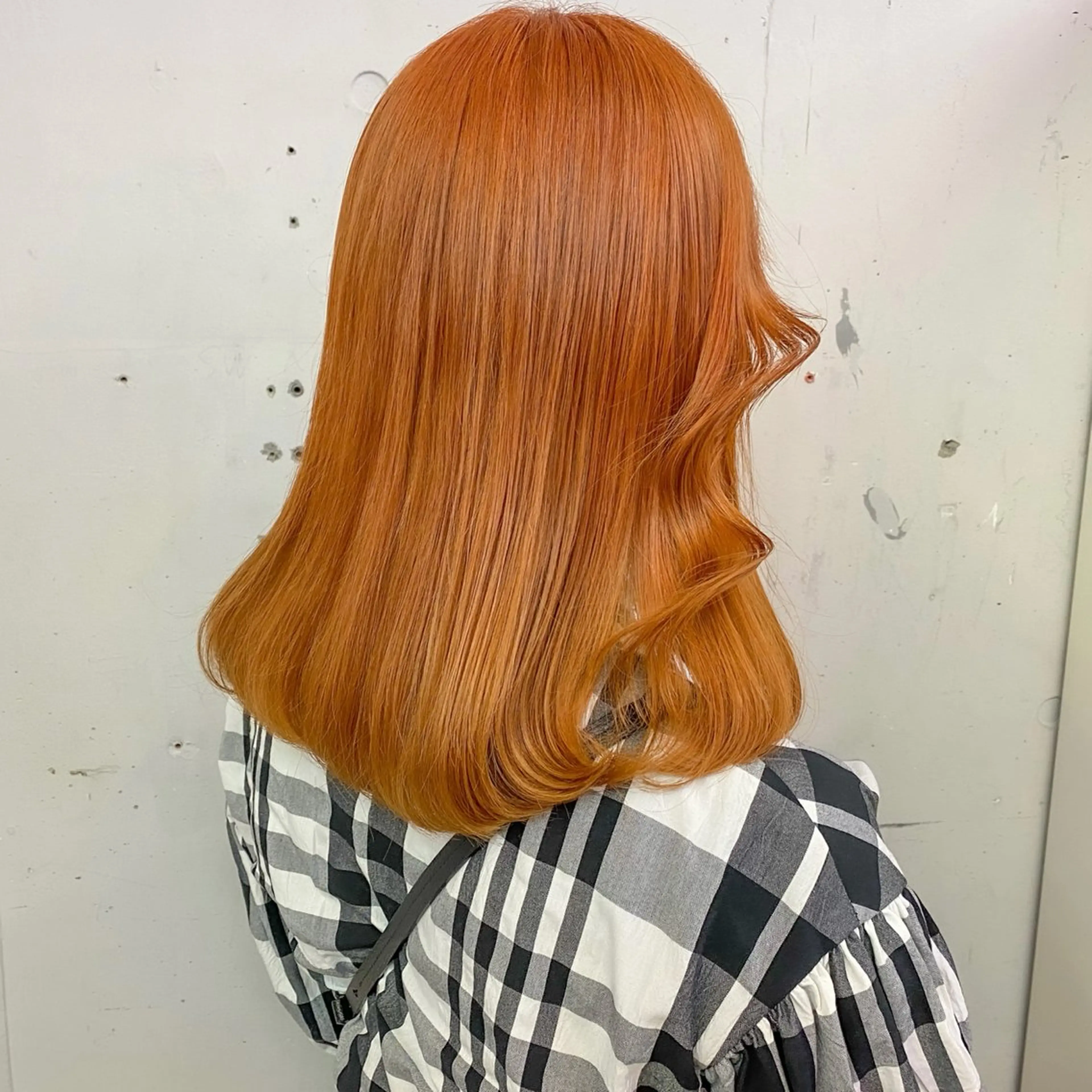 セミロング カラー ヘアアレンジ 💗💗韓国レイヤー yu-ki💗💗のヘアスタイル