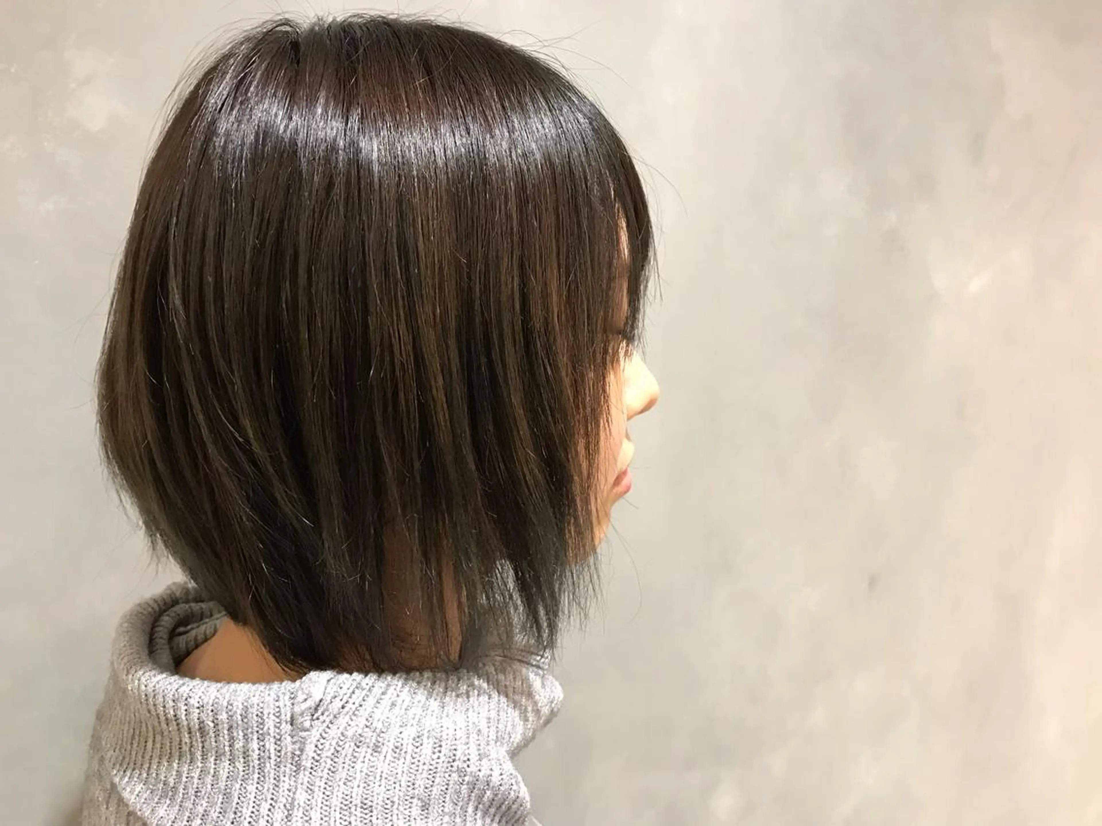 カラー 透明感カラー 髪質改善 ヘアカラー 湯浅  隆のヘアスタイル