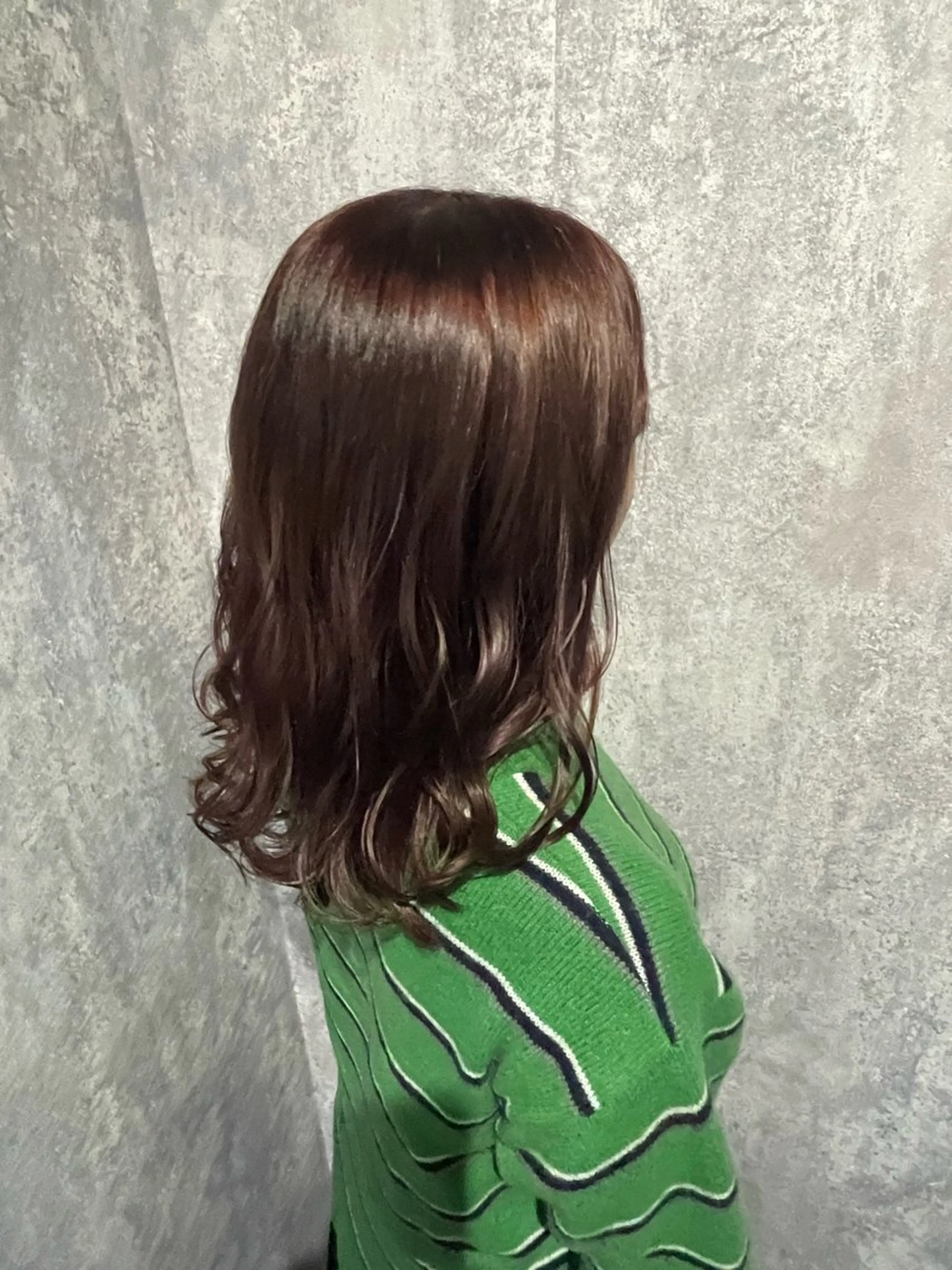 ミディアム カット ヘアカラー トリートメント れな/Zina博多 トレンド/顔周りのヘアスタイル