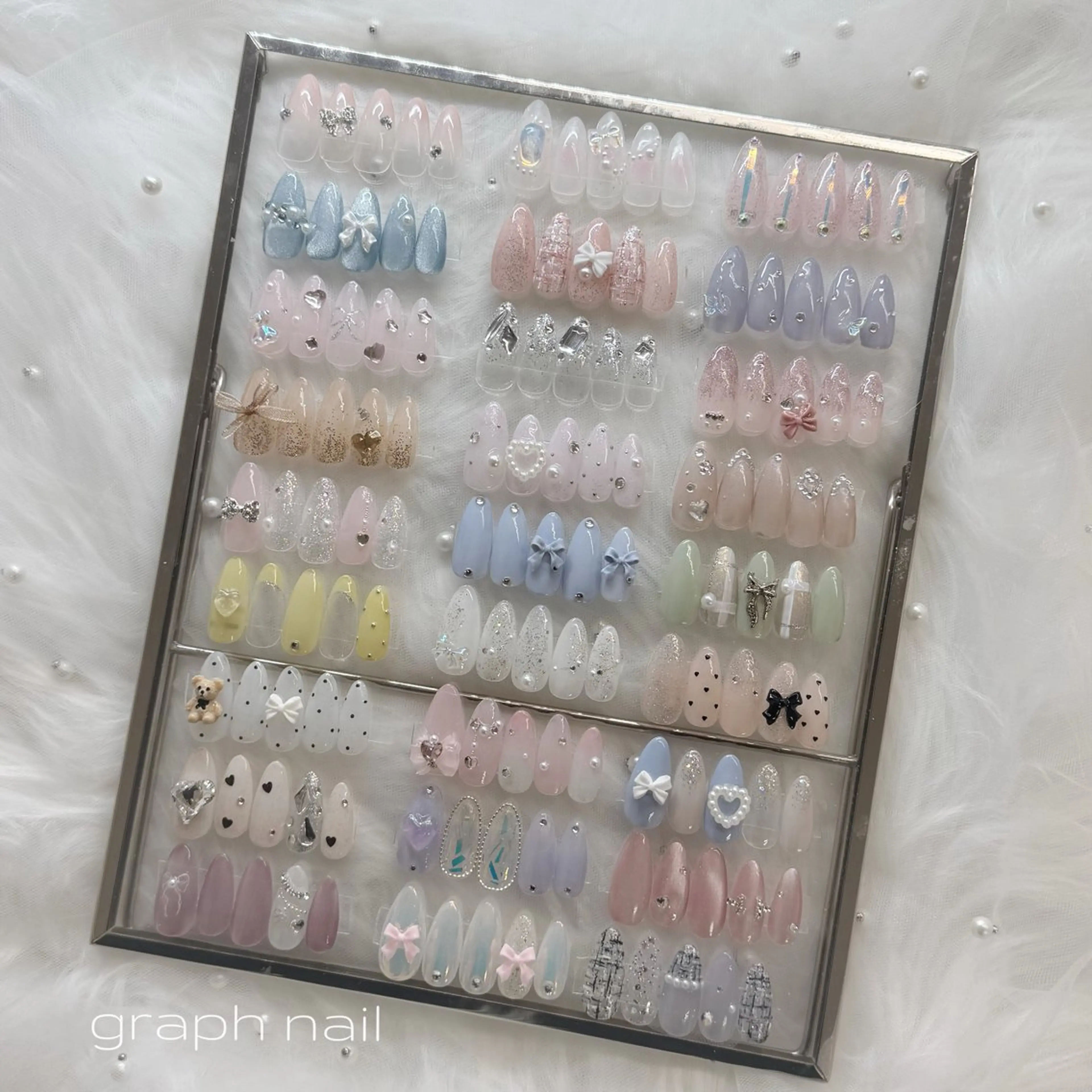 ネイル 韓国ネイル graph nail【グラフ ネイル】所属・graphnail‪ ‪‪❤︎‬manaのネイルデザイン