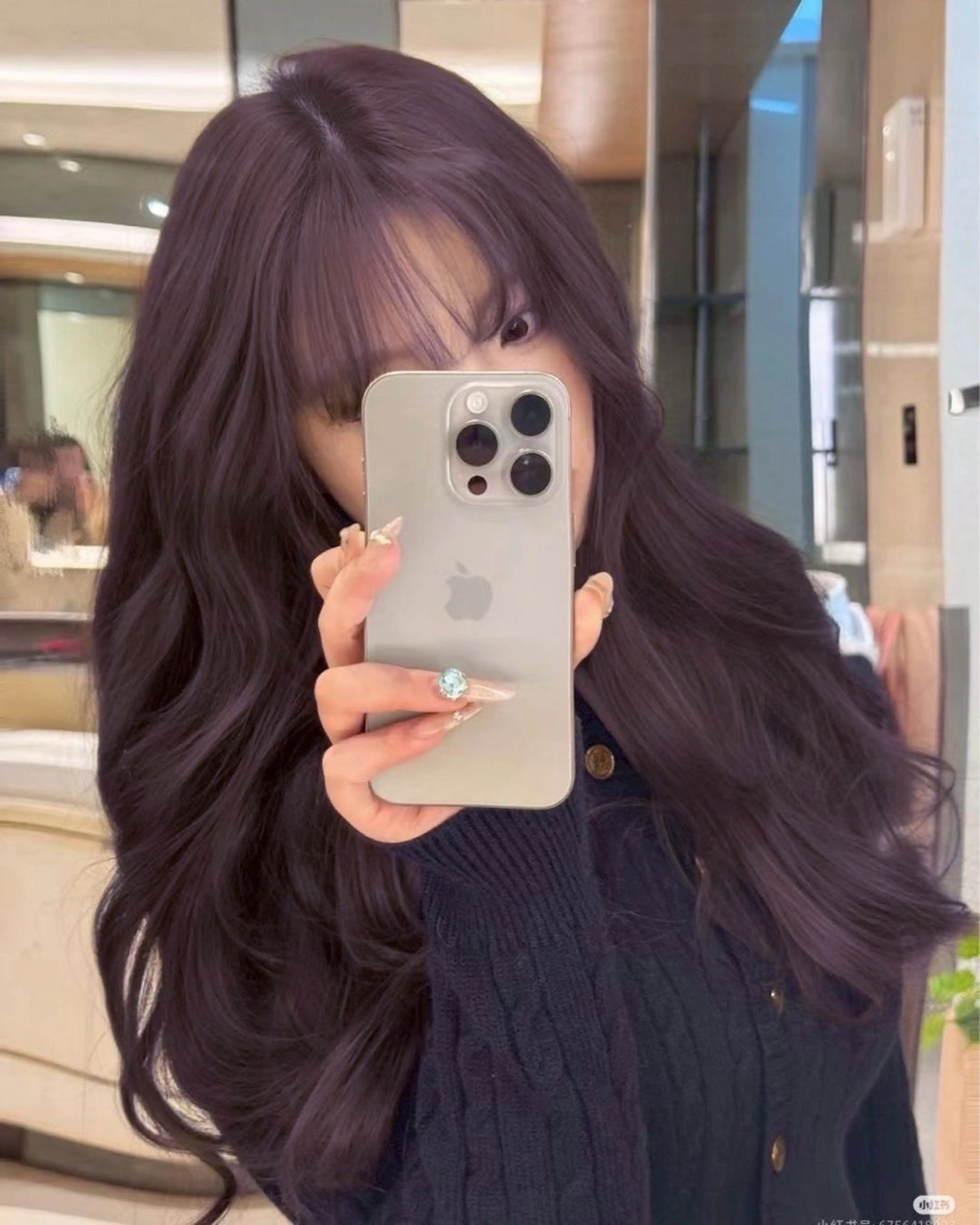 カラー ラベンダーカラー 山本 まはるのヘアスタイル