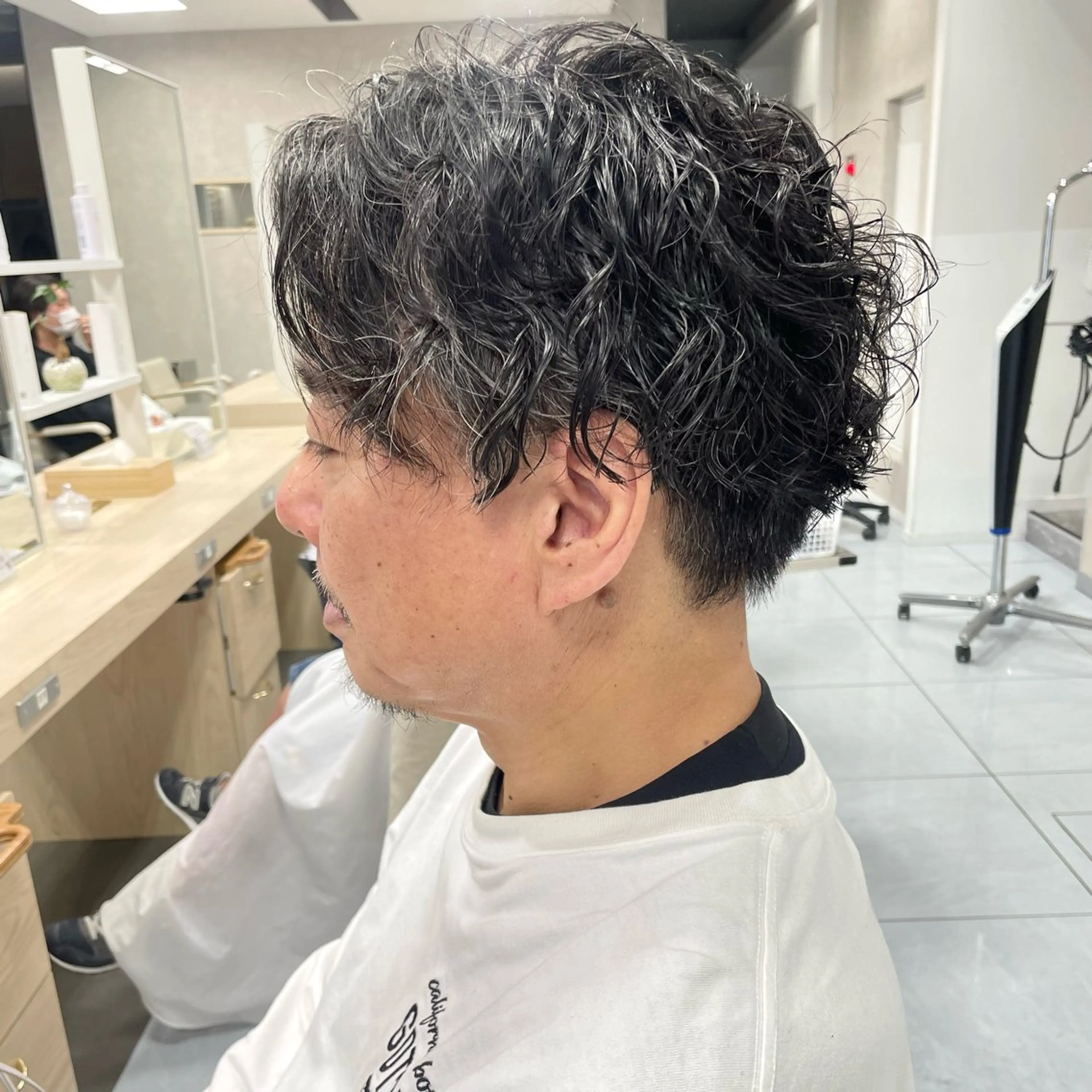 パーマ メンズ ダウンパーマ特化💎 ボブ・レイヤーりなのヘアスタイル