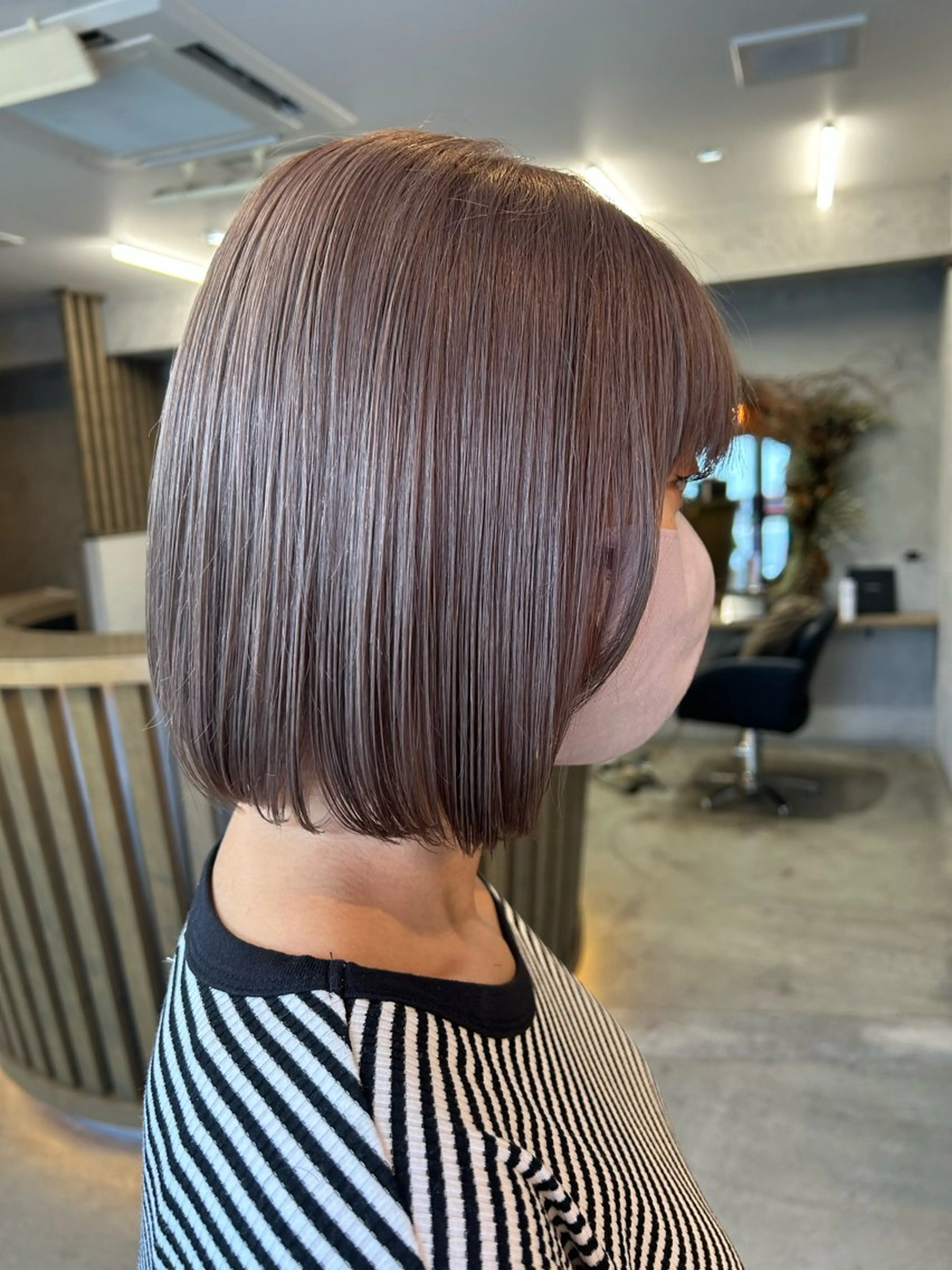 ミディアム カラー カット ヘアカラー トリートメント Haru/THREE …by velvetのヘアスタイル