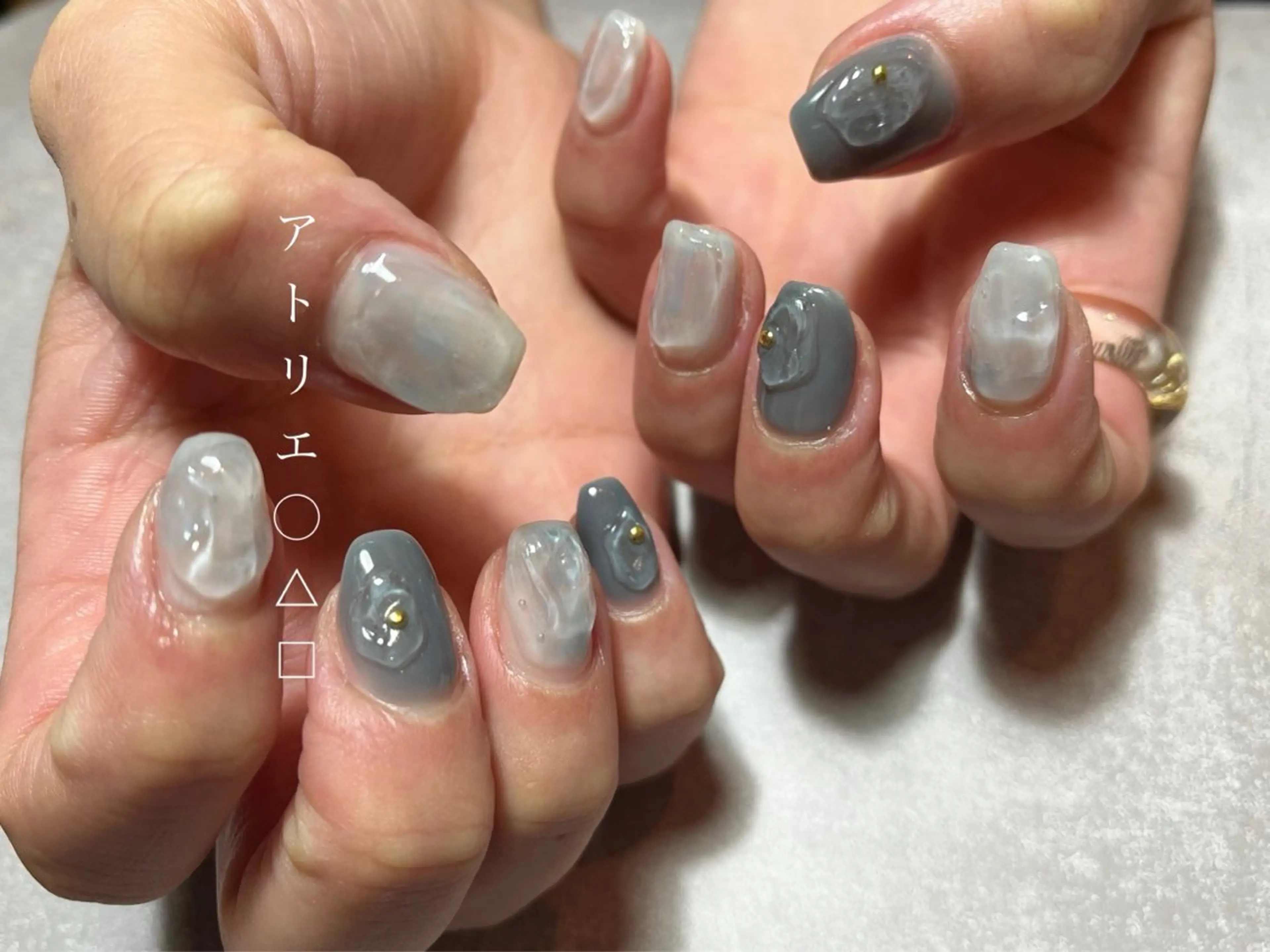 ネイル ハンドネイル アトリエ ○△□のネイルデザイン