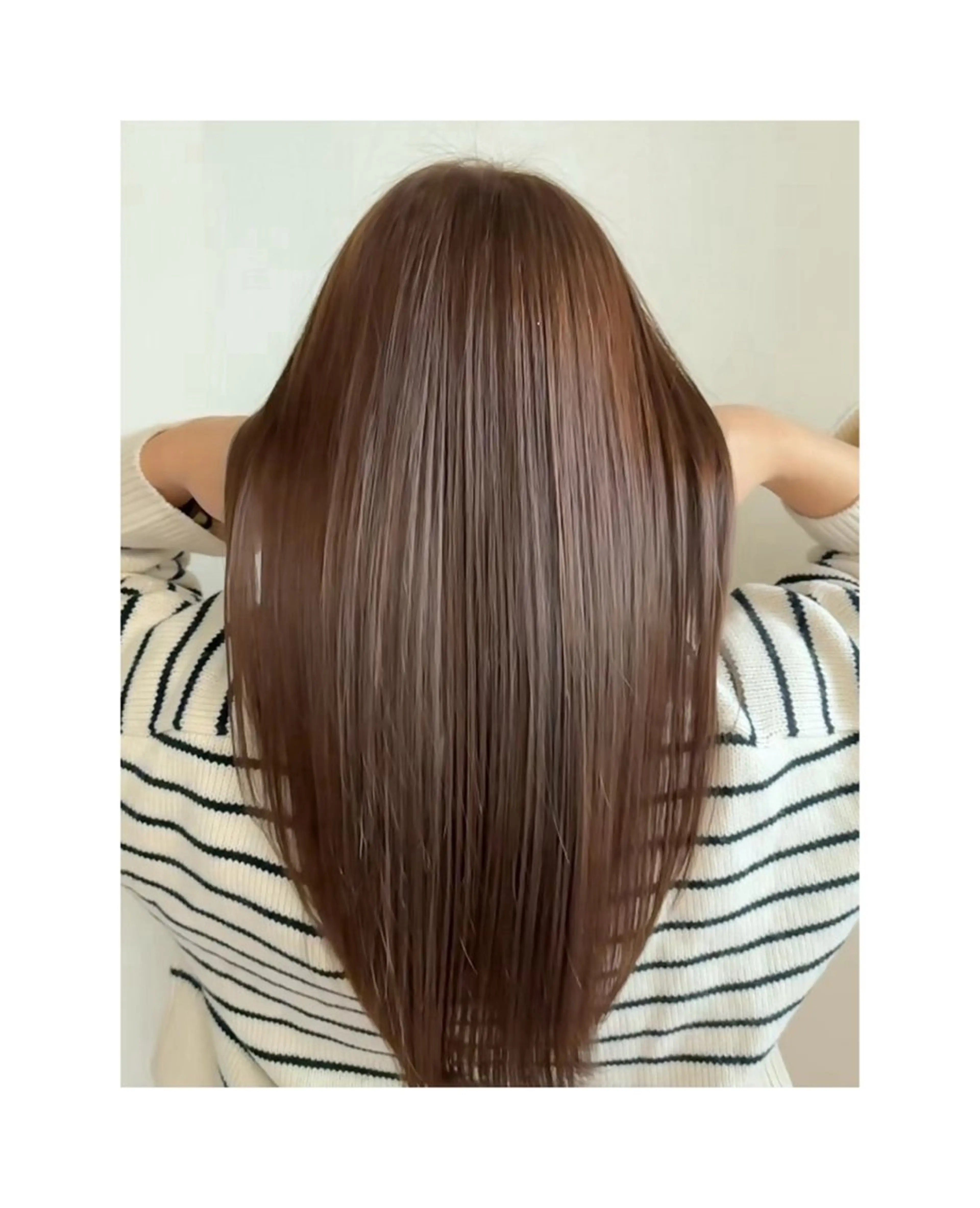 ロング 縮毛矯正 ヘアカラー Jura／ レイヤーカットのヘアスタイル