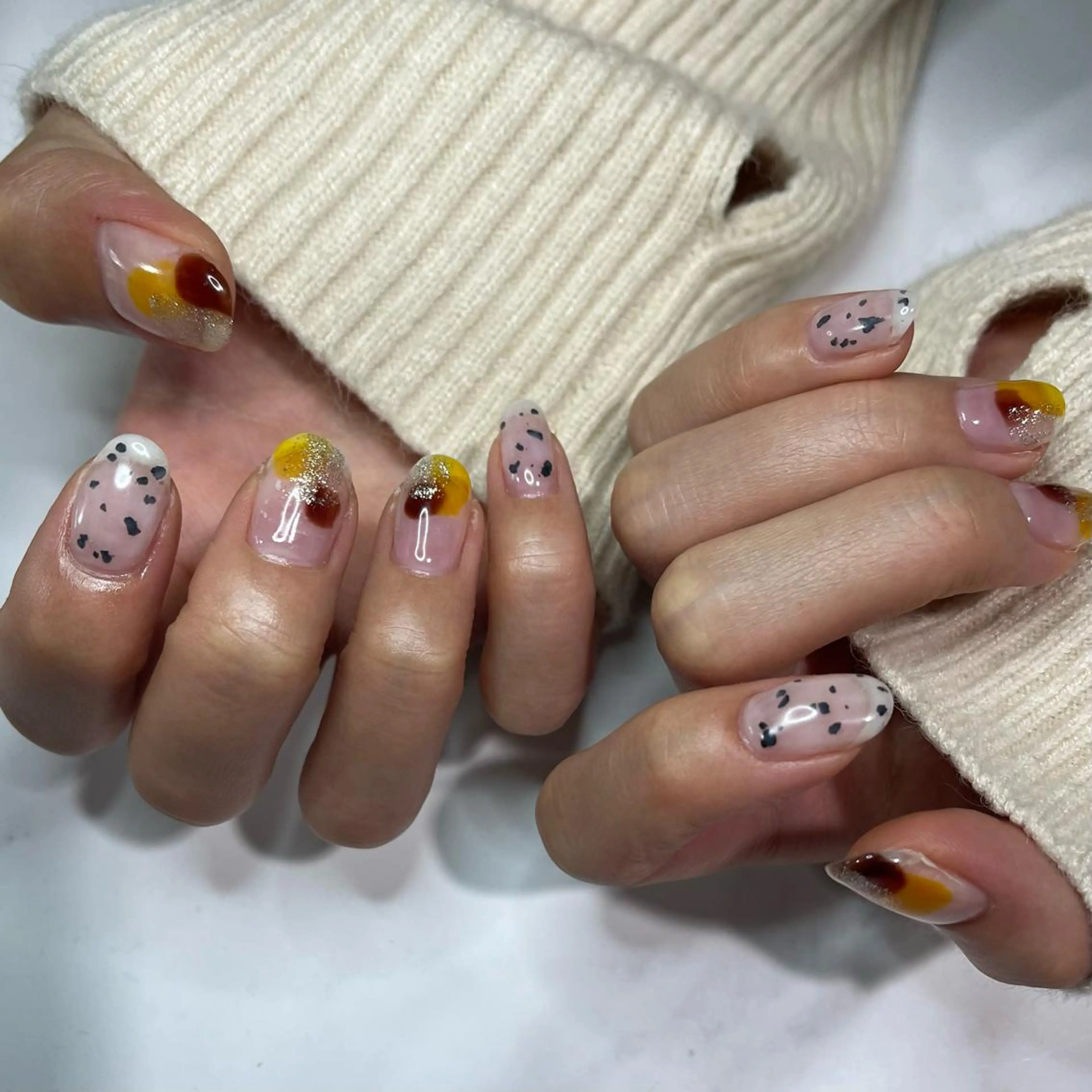 ネイル ハンドネイル 🤎Two ERI🤎のネイルデザイン