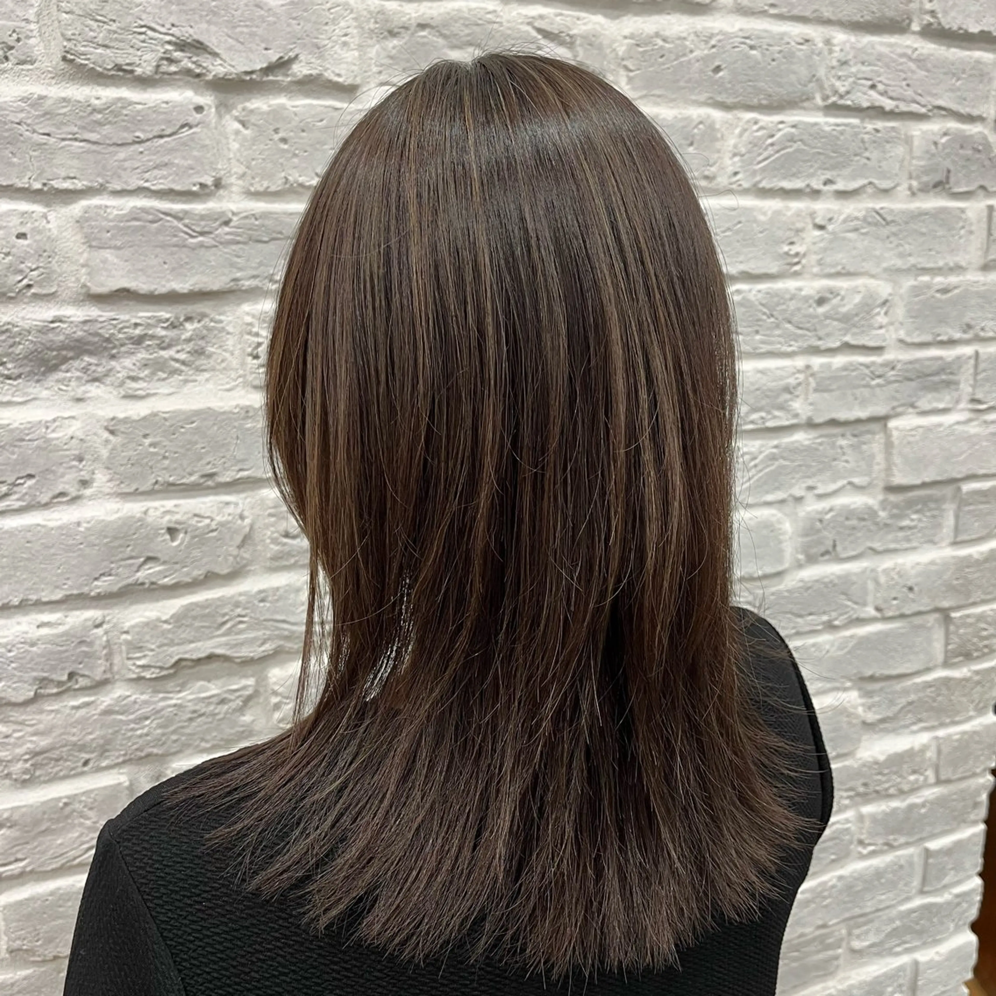 ミディアム カラー ブリーチ ハイライトカラー ハイライト PEAKS所属・優奈(ユナ)🦋 カラーリストのヘアスタイル