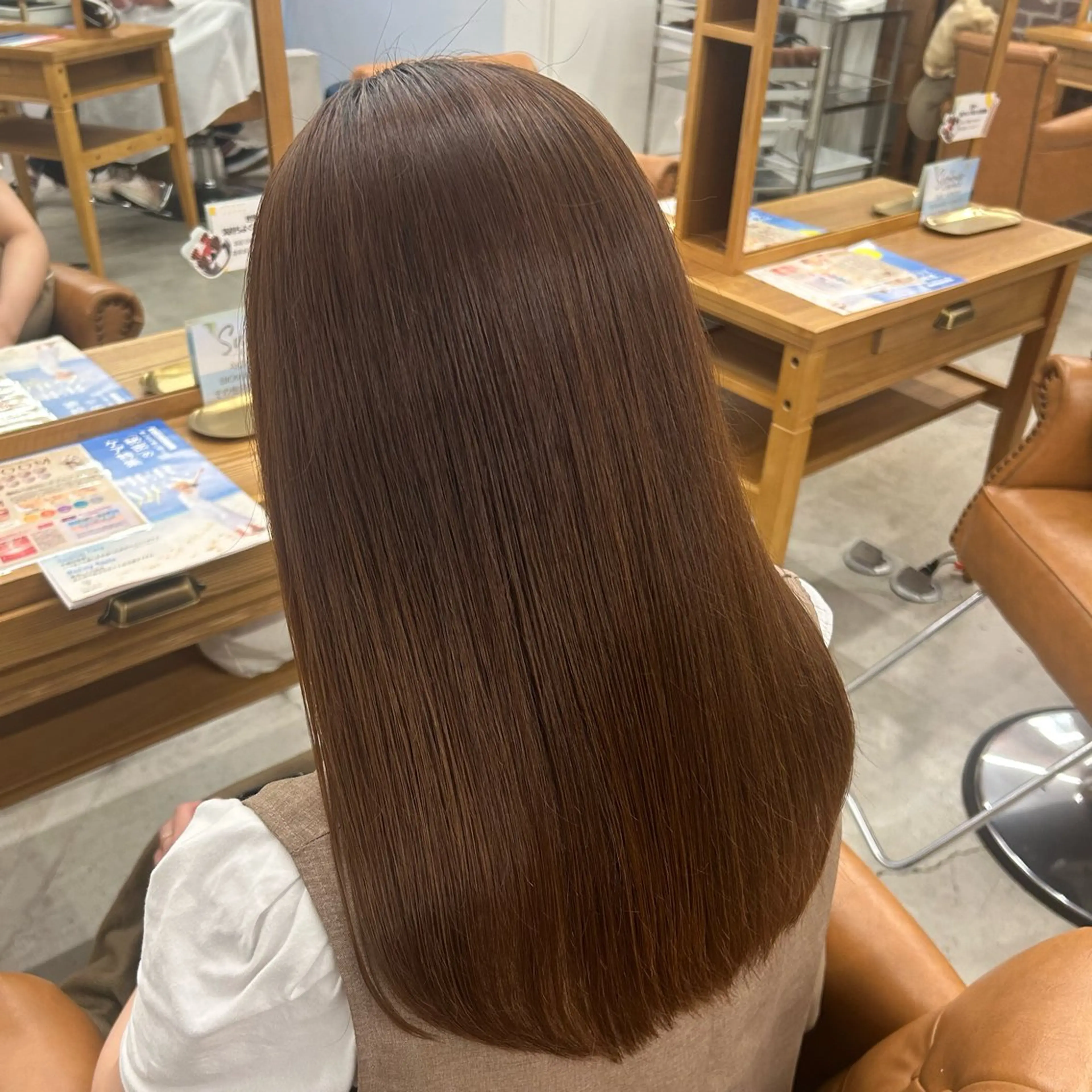 ロング カラー パーマ 髪質改善 トリートメント トリートメント 🌼髪質改善/透明感 艶髪タケドミのヘアスタイル