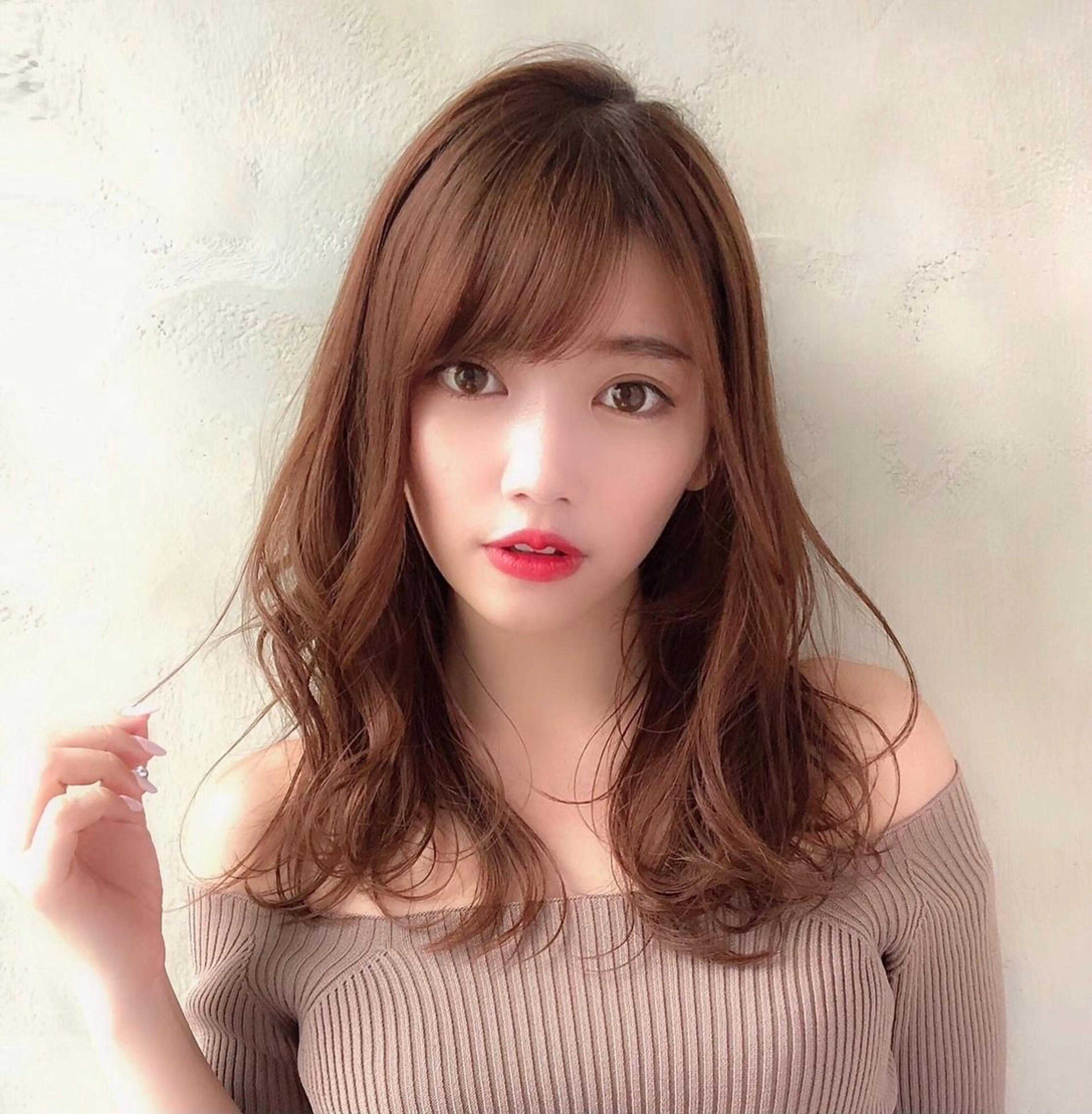 ロング 🧡くびれヘア/前髪 顔周り🧡久原結衣のヘアスタイル