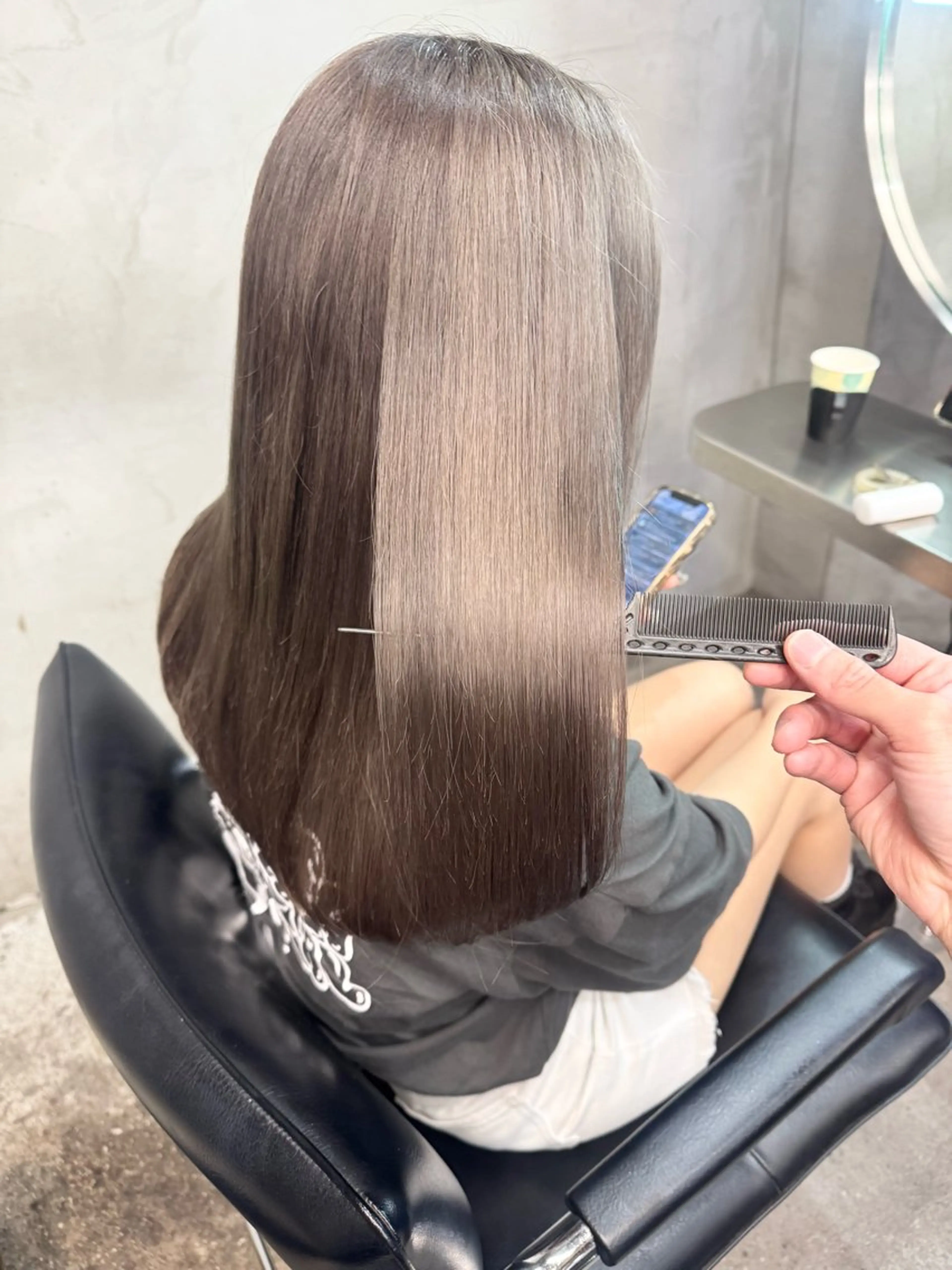 【🐳話題のTOKIO Tr付き🐳】カット+ケアカラー+コテ巻きの写真