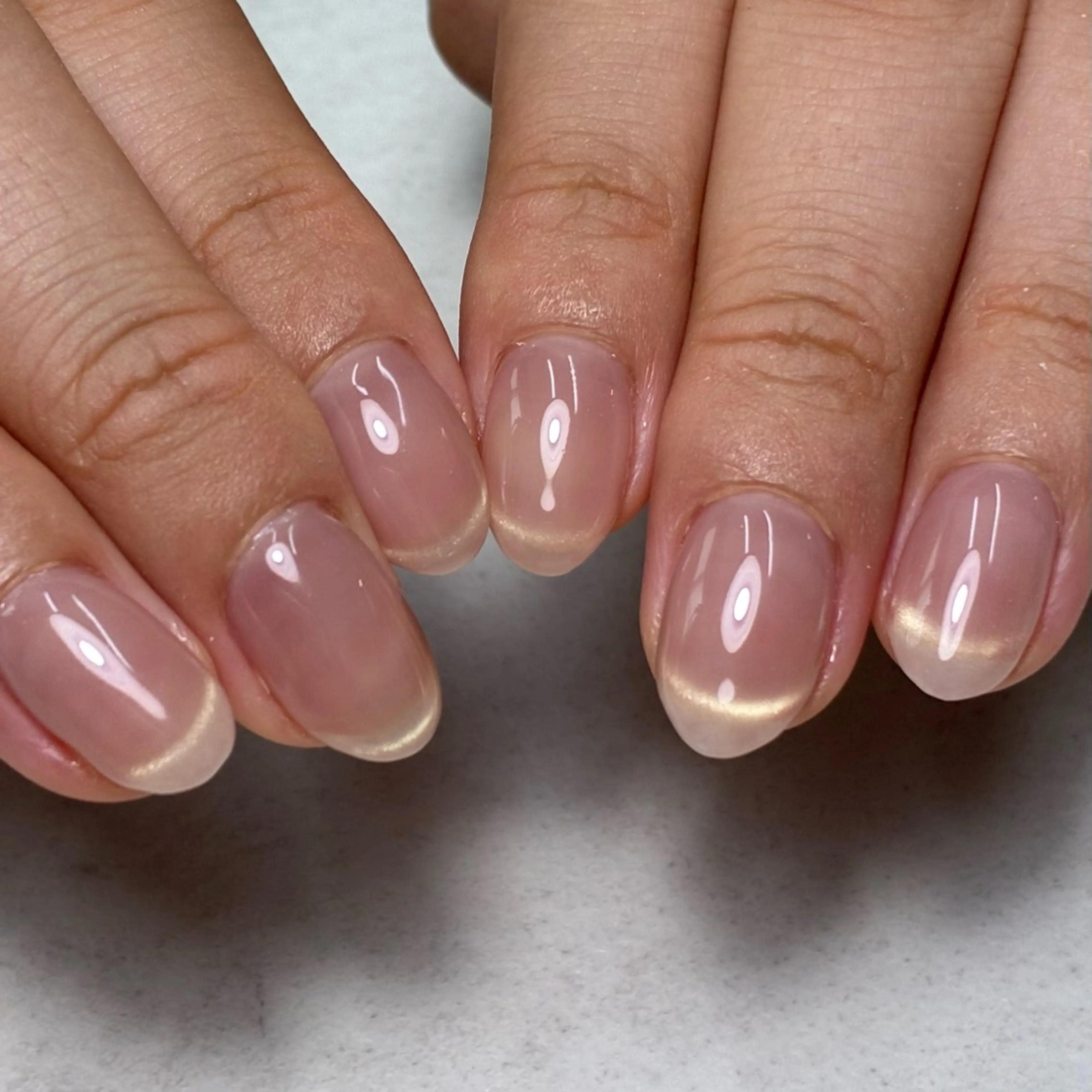 ネイル フレンチネイル マグネットネイル マグネットフレンチ ハンドネイル mumjyu MIKAのネイルデザイン