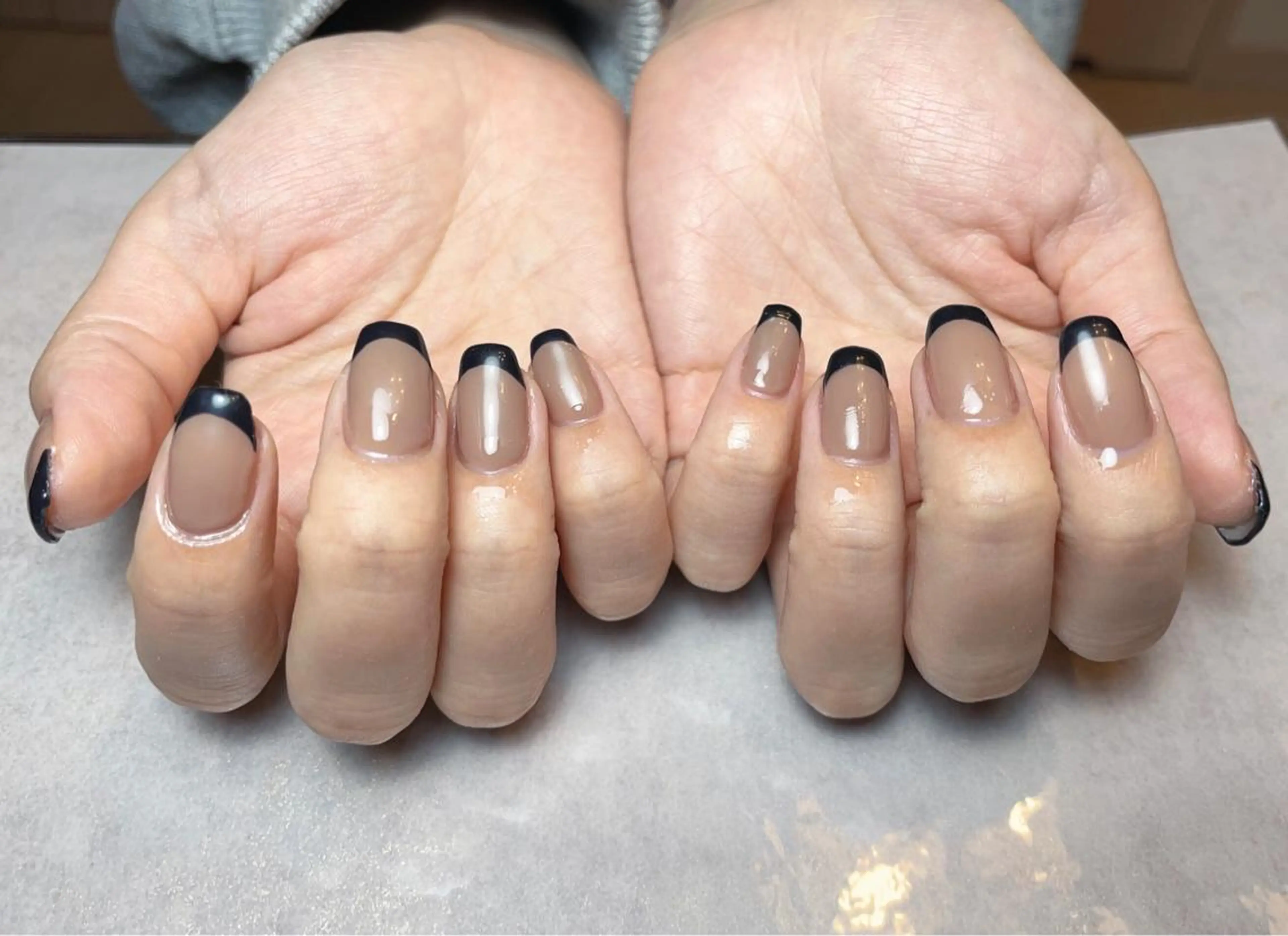 ネイル フレンチネイル ジェルネイル オフィスネイル パラジェル シンプルネイル BLANC.nail所属・BLANC.nail yuuのネイルデザイン