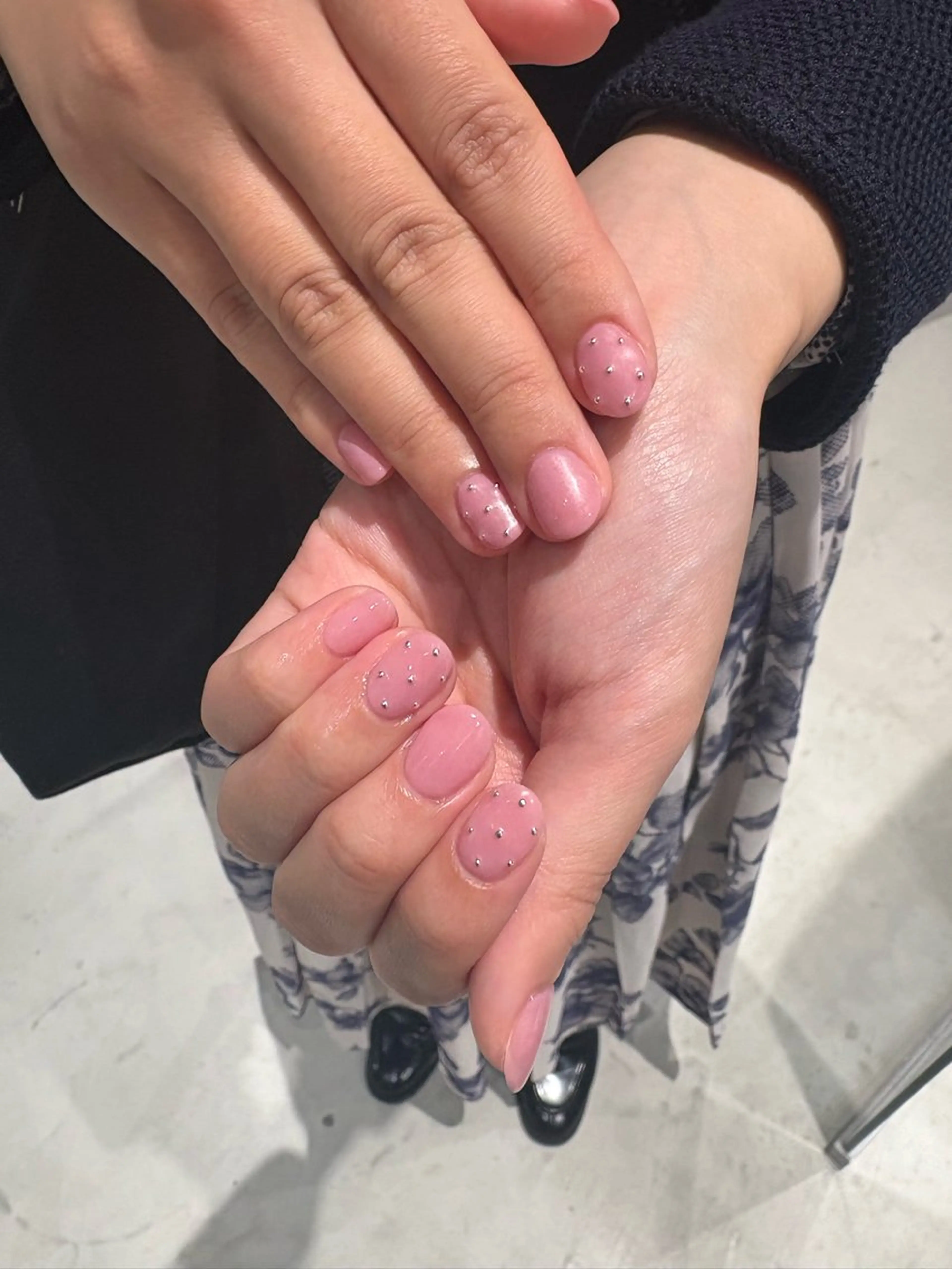 ネイル ワンカラーネイル ハンドネイル Miura.H 🦋🫧のネイルデザイン