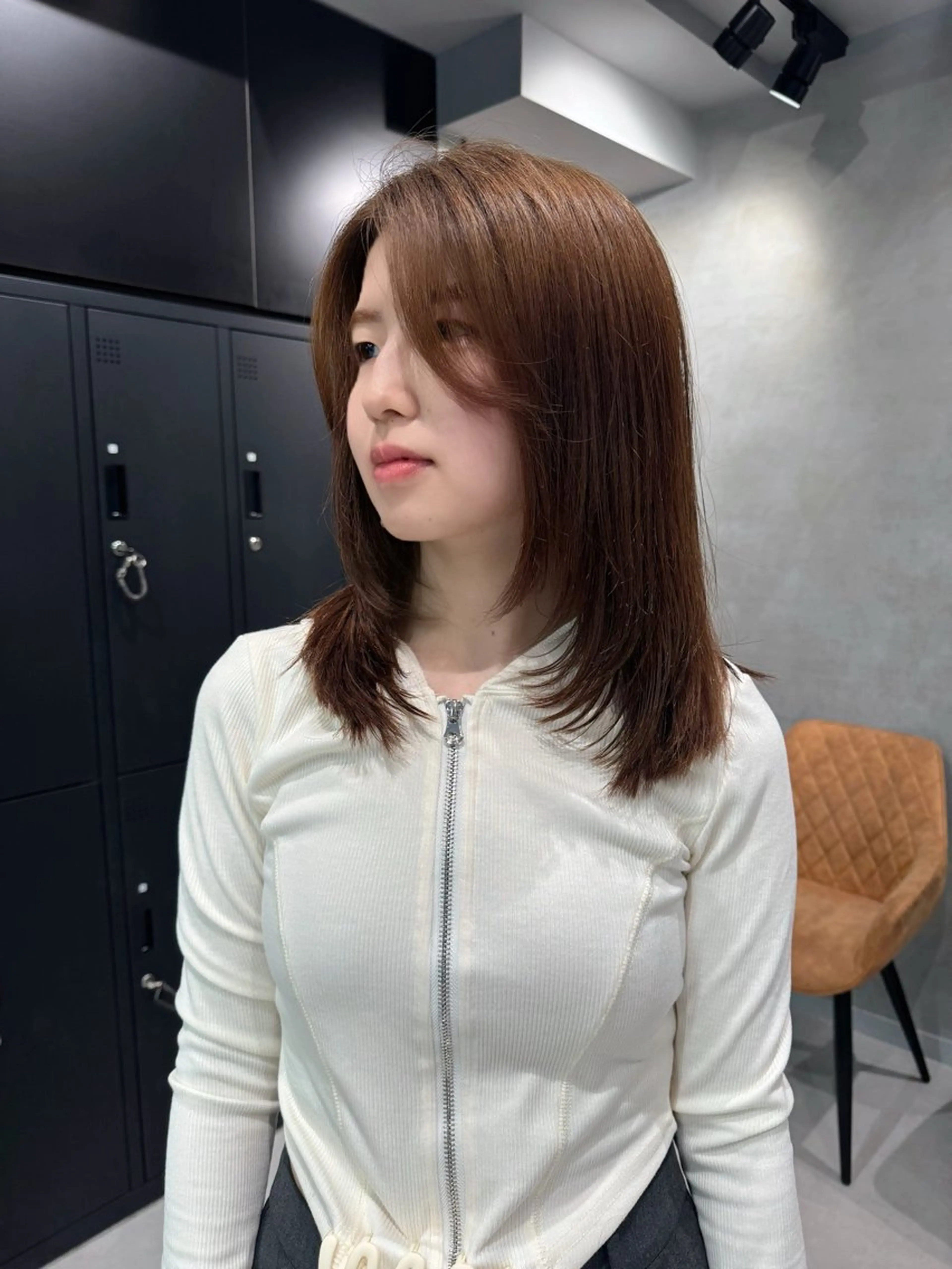 ミディアム カット トリートメント レイヤー/ウルフ🤎 mayo.のヘアスタイル