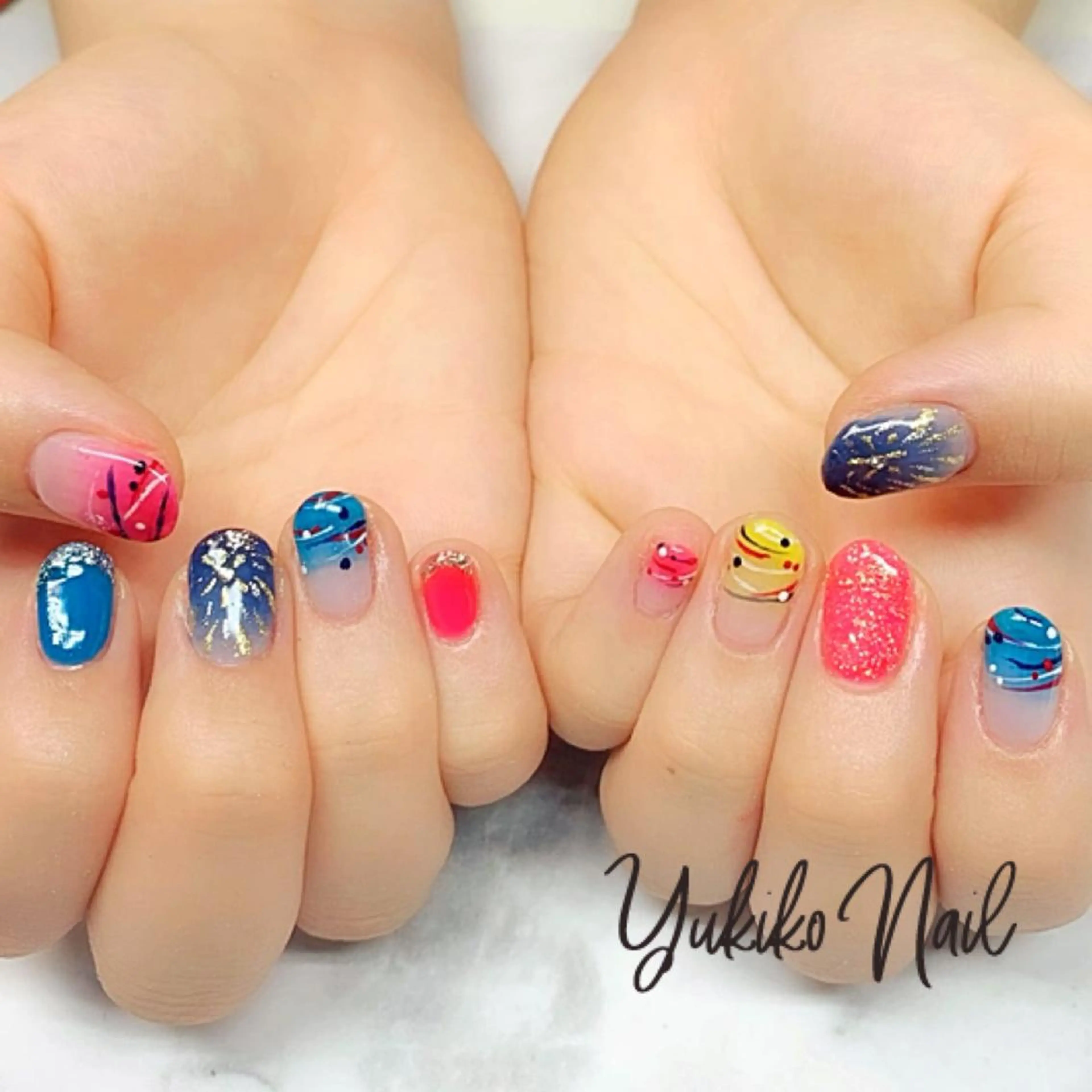 ネイル ヨーヨーネイル ハンドネイル ユキコ ネイルのネイルデザイン