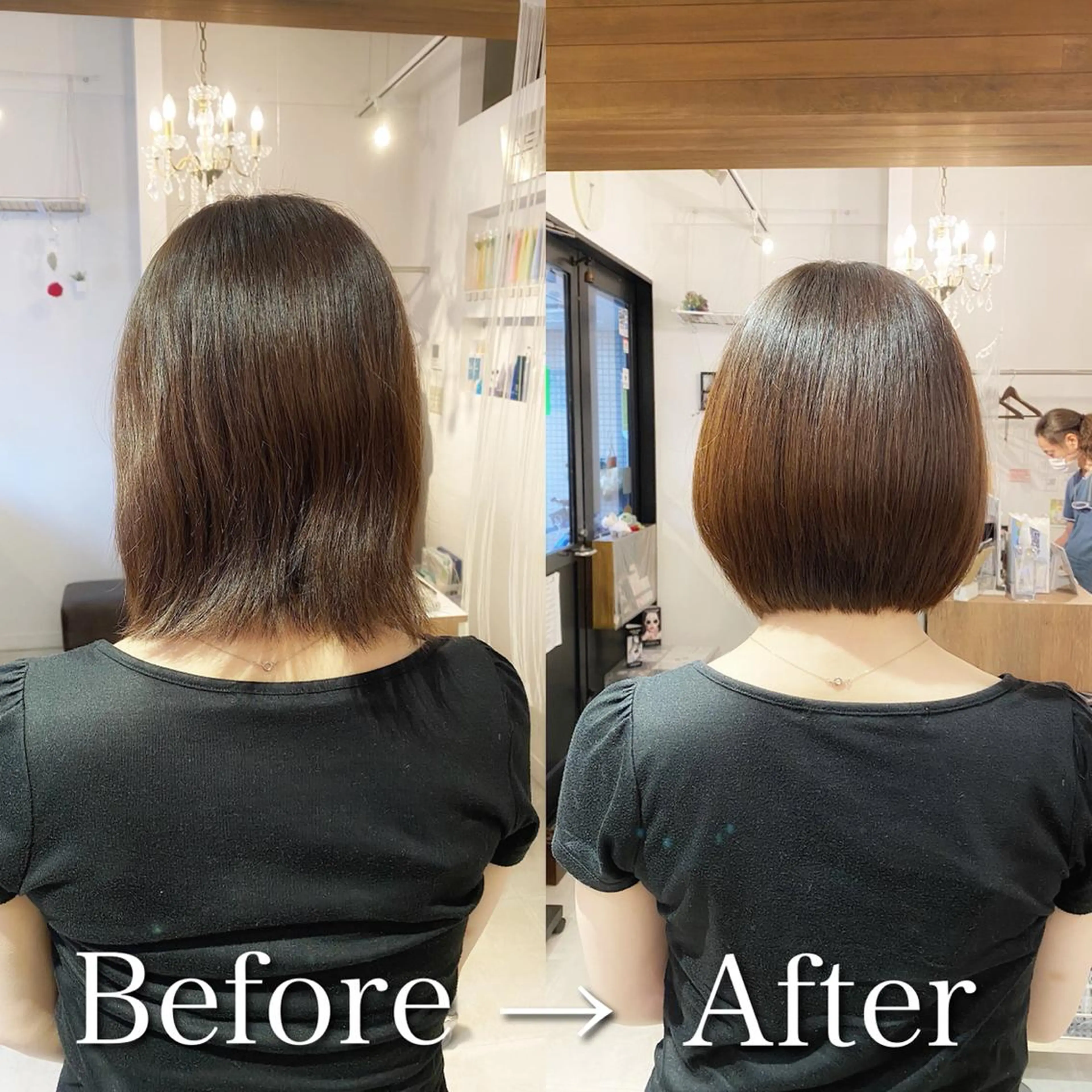 ショート ボブ 髪質改善 トリートメント 酸熱トリートメント 髪質改善特化 安東駿介のヘアスタイル