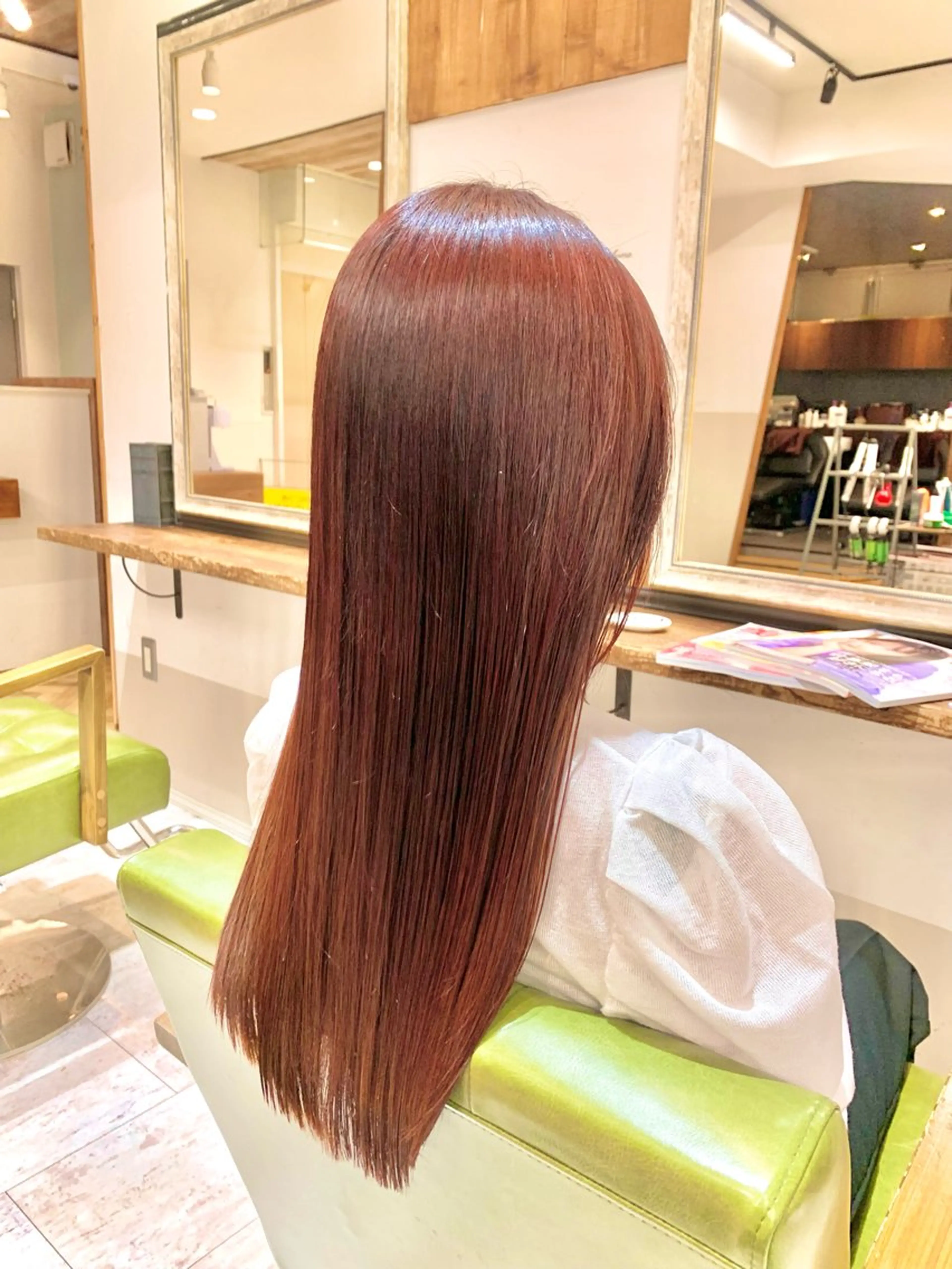 ロング カラー rinrin 天文館のヘアスタイル