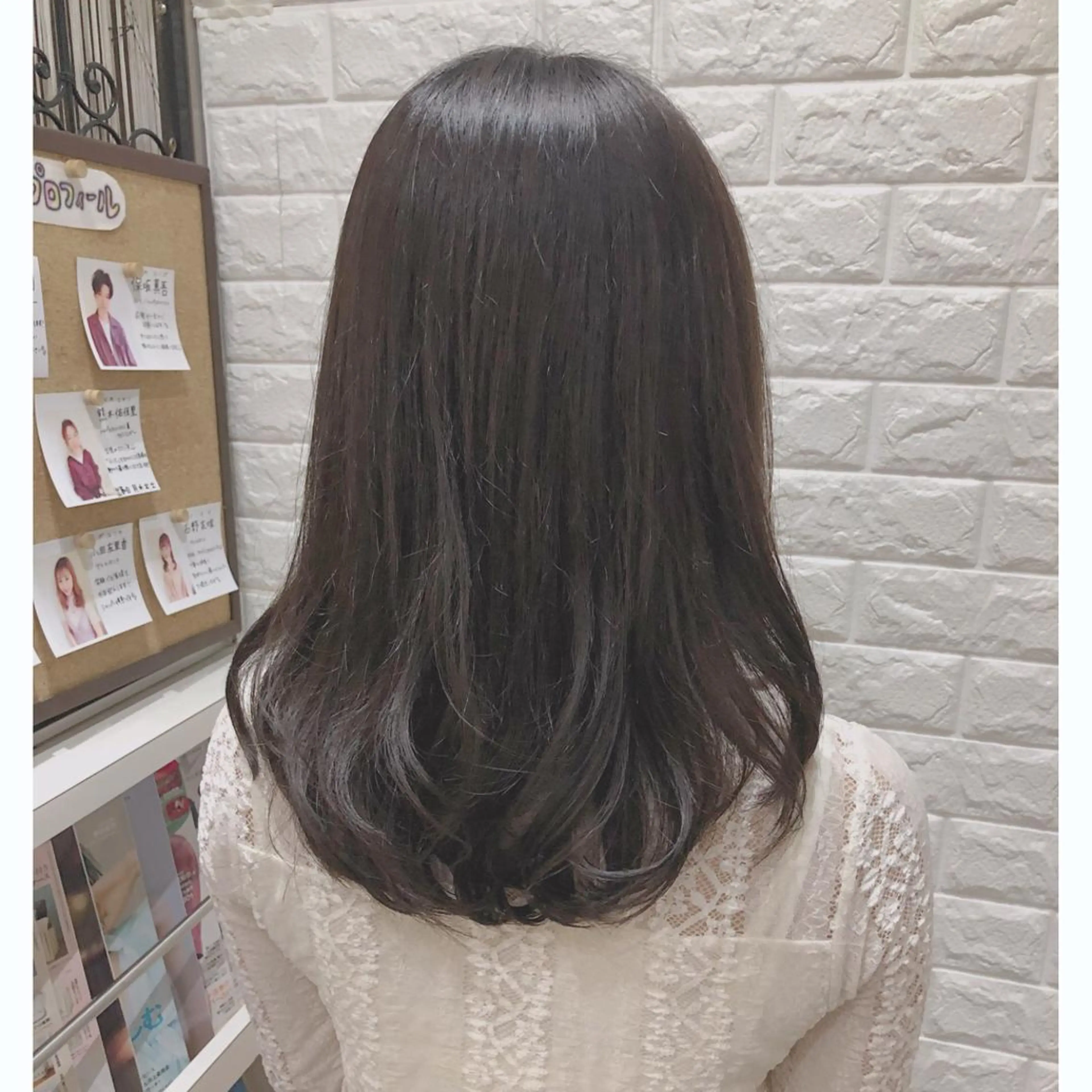 セミロング 韓国ヘア ♡tomimaのヘアスタイル