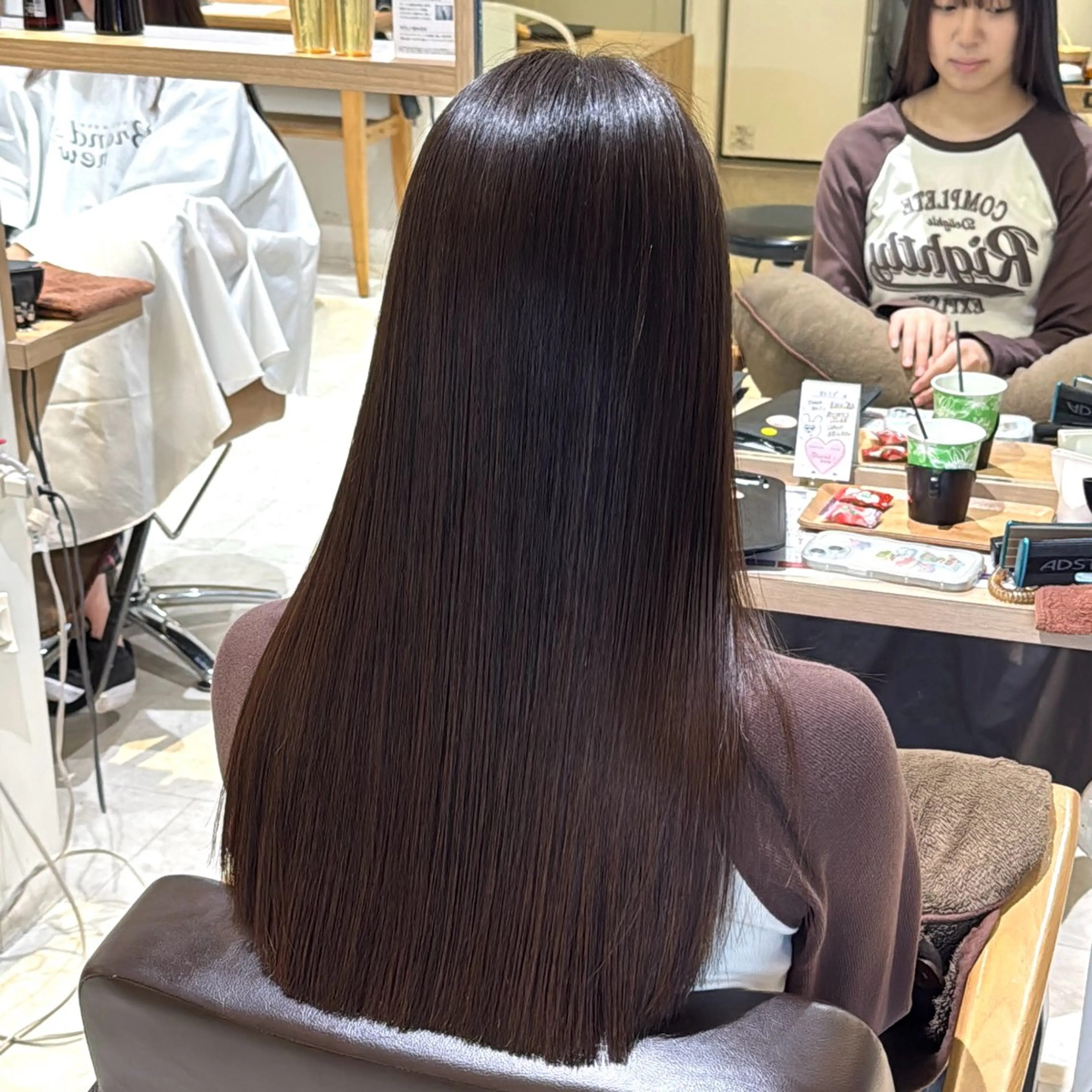 ロング 縮毛矯正 BISCO hair 小西冬馬 縮毛矯正のヘアスタイル